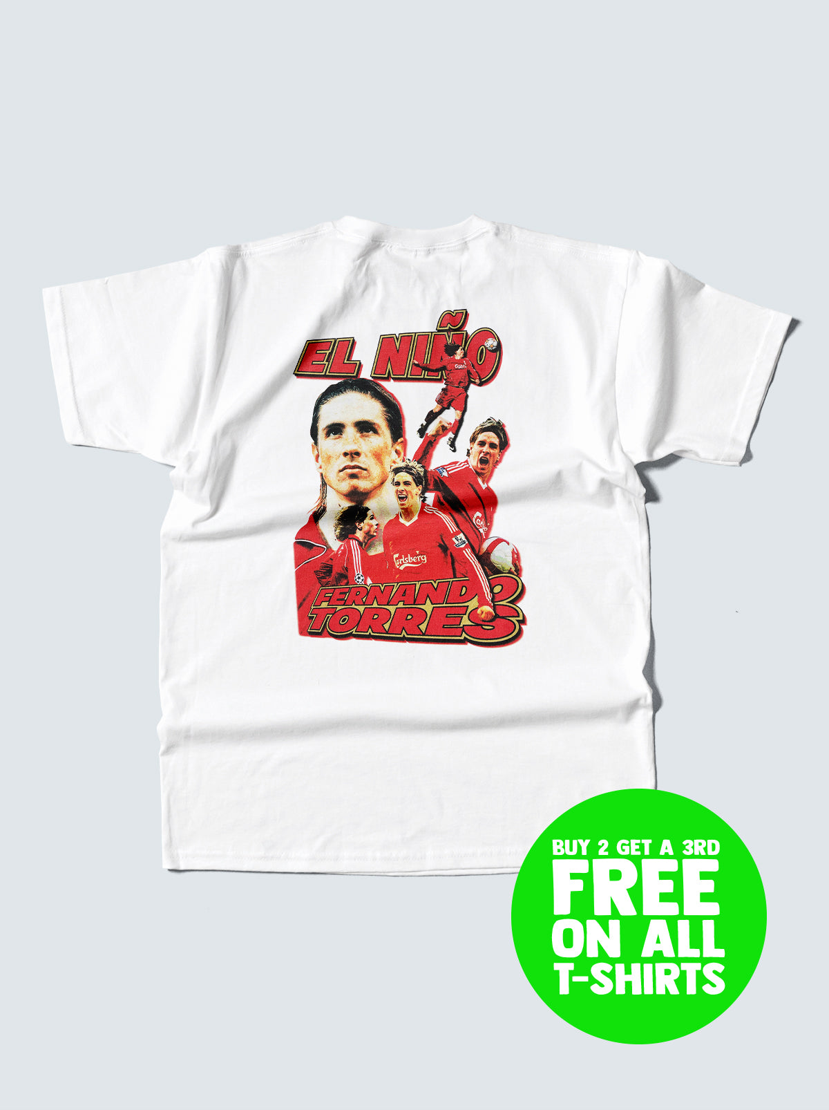 LIVERPOOL EL NINO TORRES BOOTLEG TEE, XXL / Liverpool / White