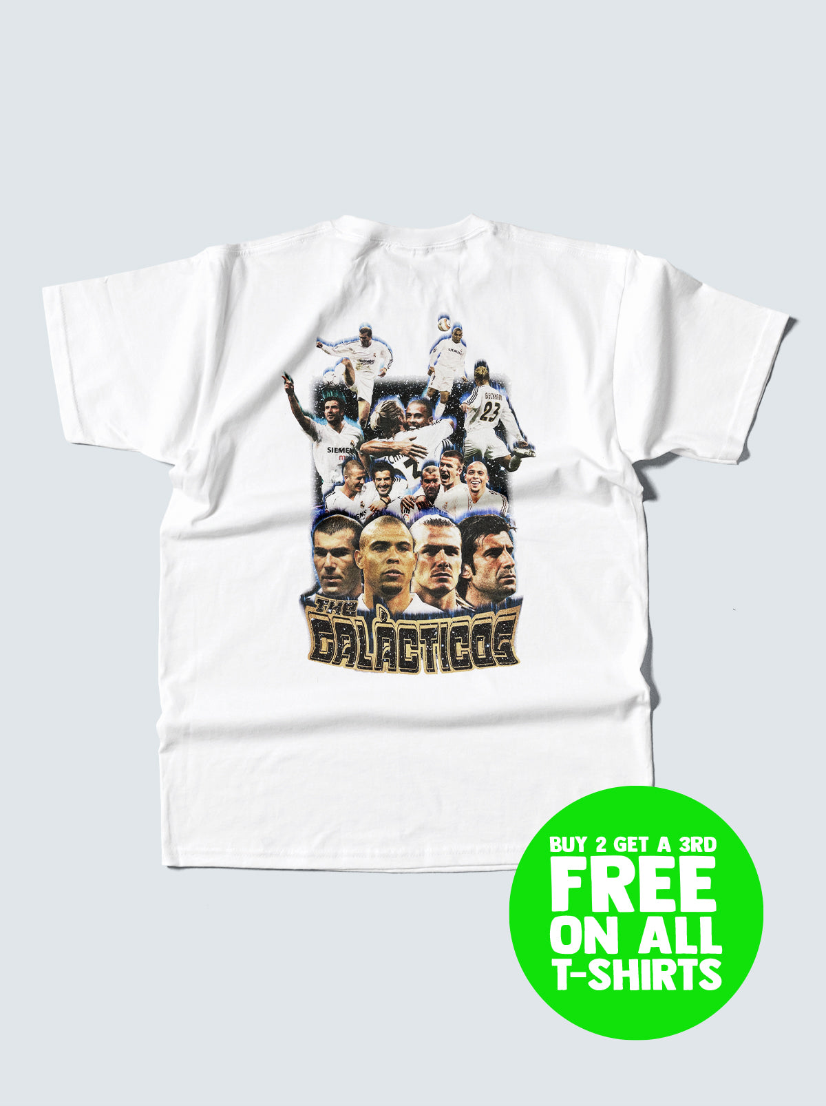 REAL MADRID THE GALACTICOS BOOTLEG TEE, XXL / Real Madrid / White