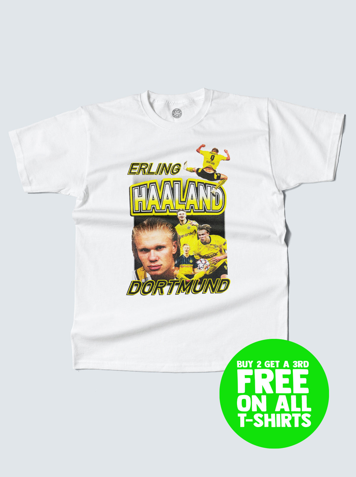 DORTMUND HAALAND BOOTLEG TEE, XXL / Dortmund / White