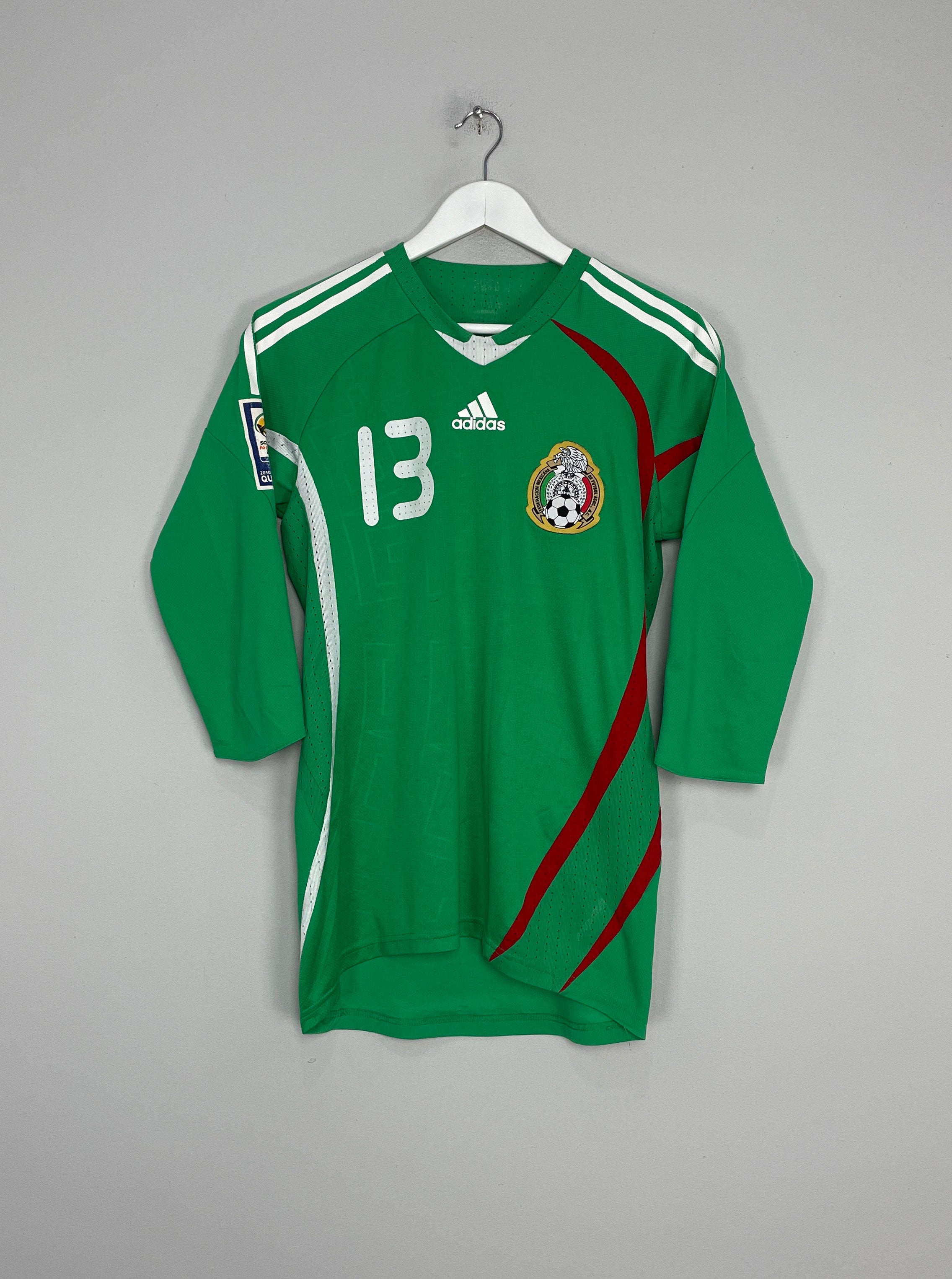 2008/10 MEXICO 3/4 SLEEVE *PLAYER ISSUE* #13 HOME SHIRT (M) ADIDAS