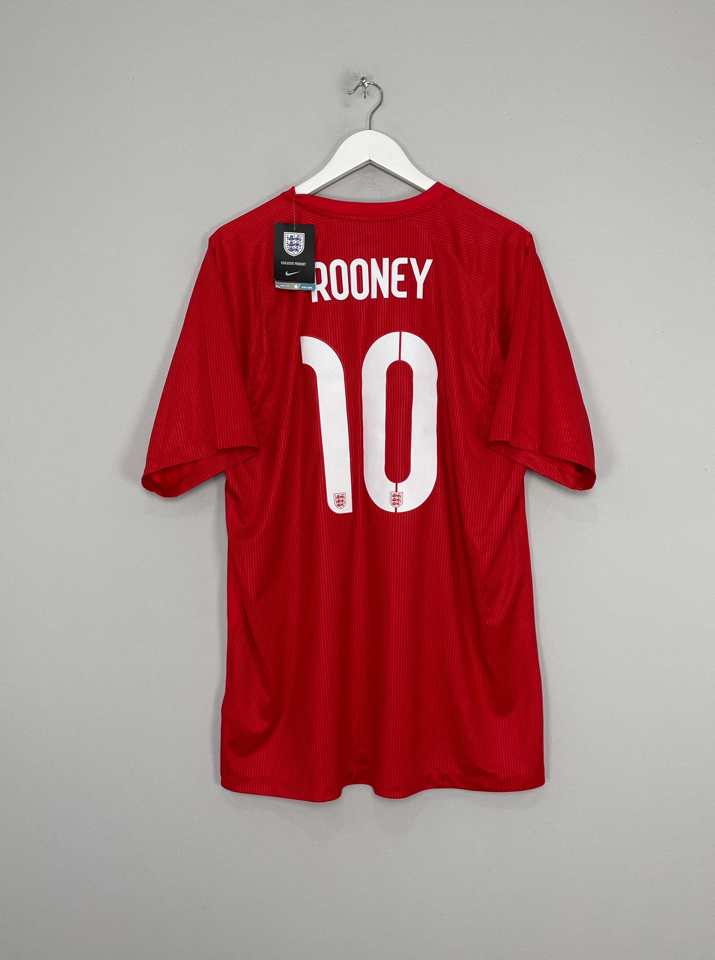 2014/15 ENGLAND ROONEY #10 *BNWT* AWAY SHIRT (XL) NIKE