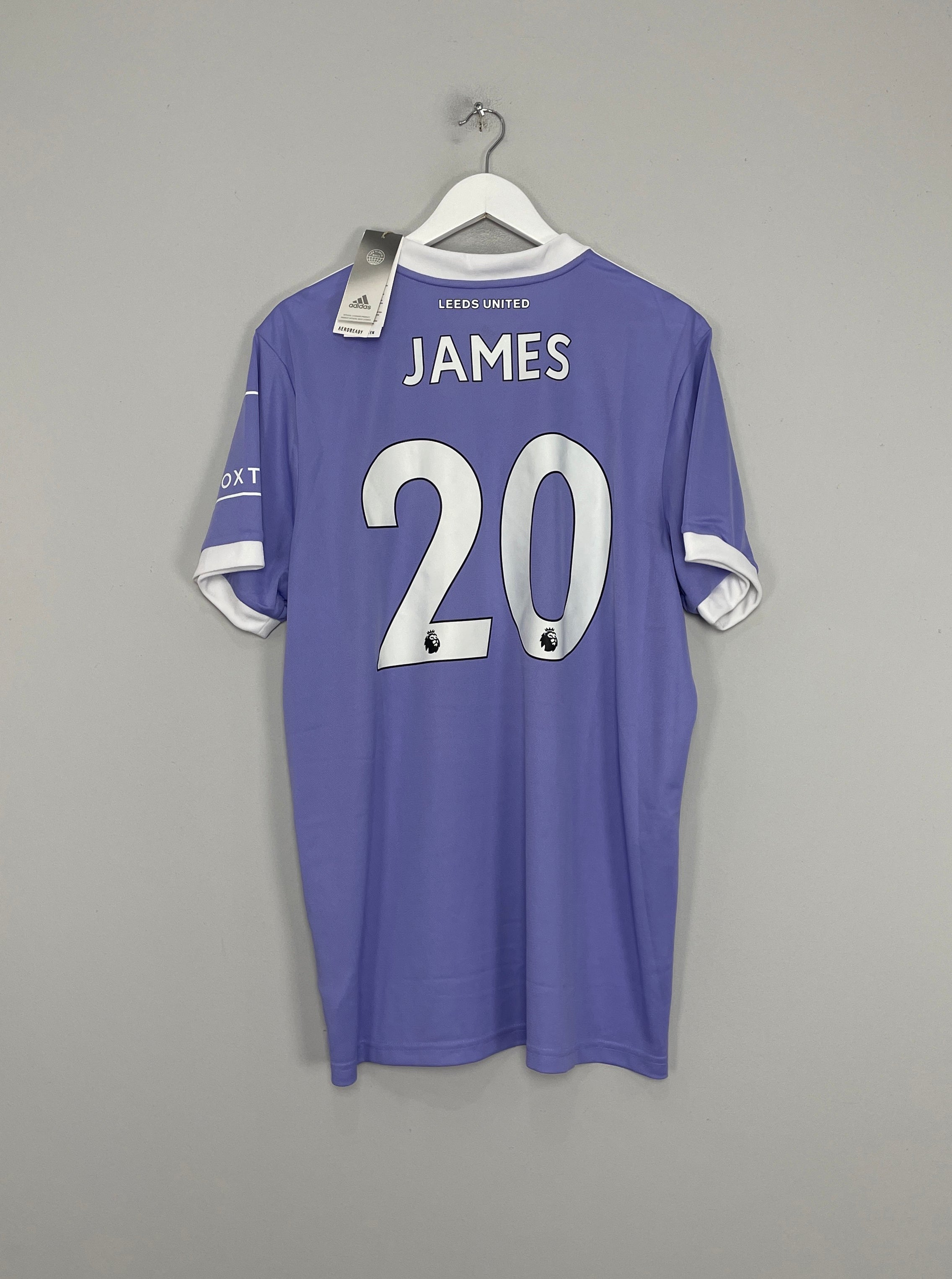 2021/22 LEEDS UNITED JAMES #20 *BNWT* THIRD SHIRT (XL) ADIDAS