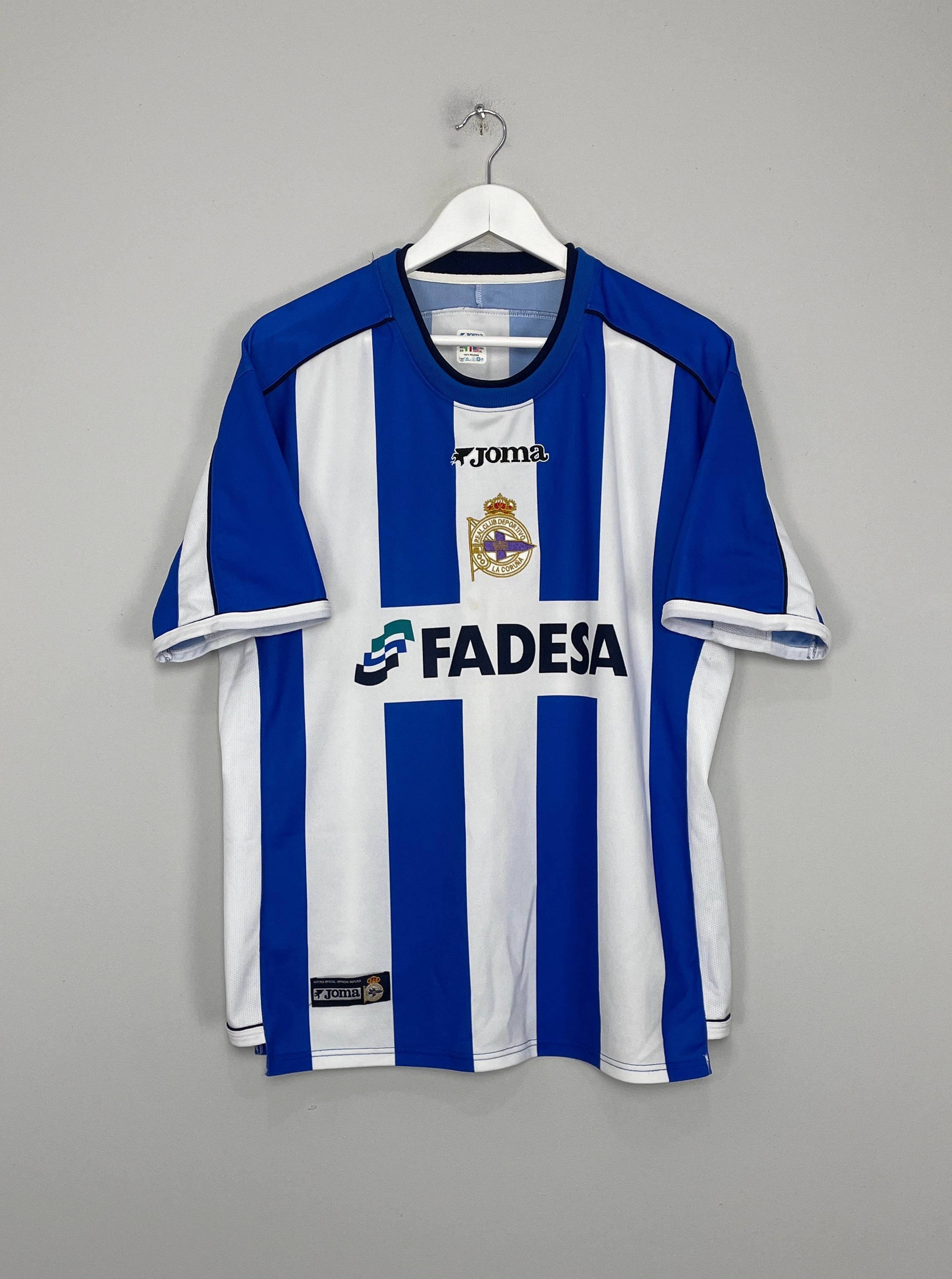 2002/03 DEPORTIVO #16 HOME SHIRT (XL) JOMA