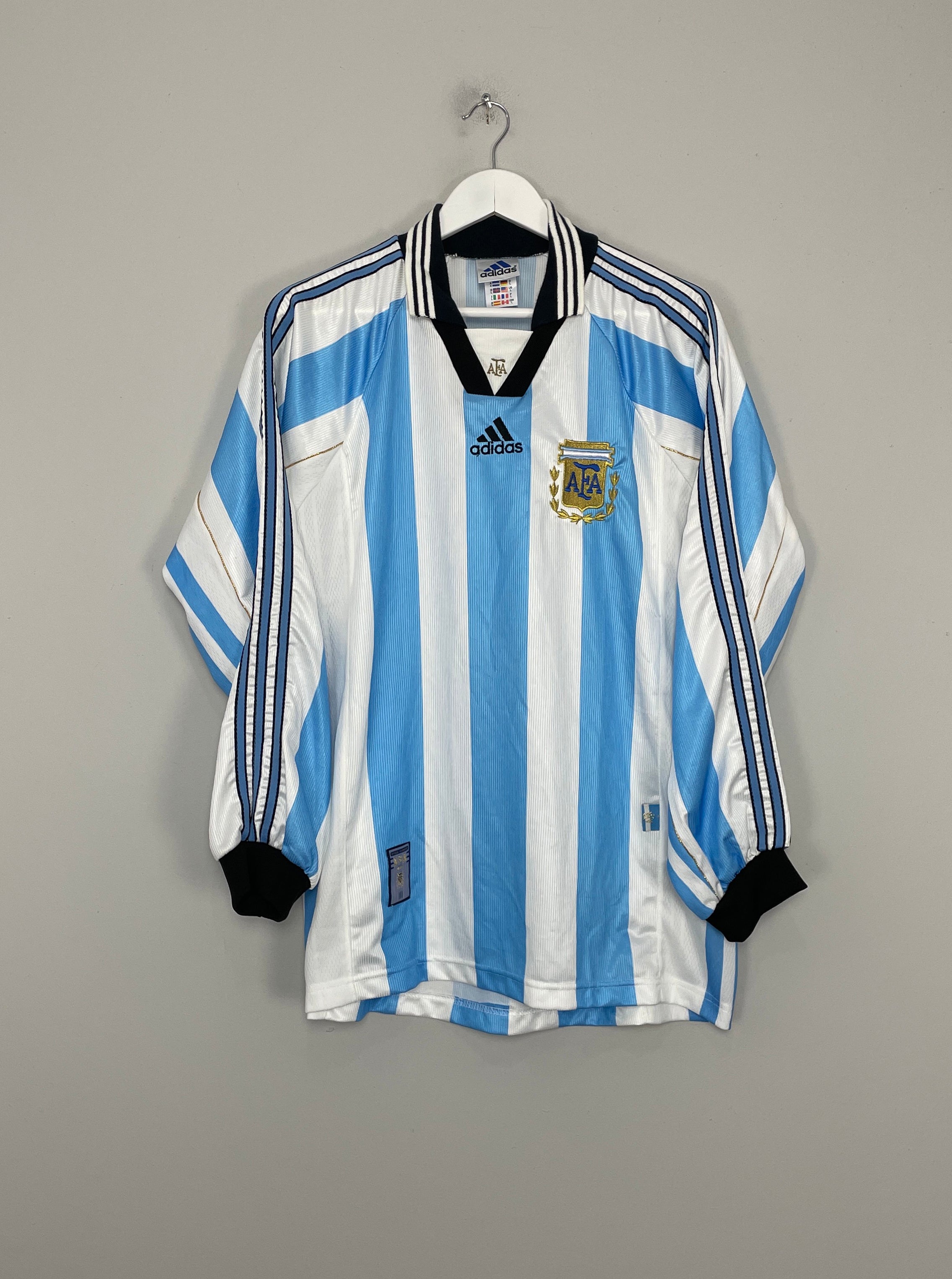 1998/99 ARGENTINA L/S HOME SHIRT (L) ADIDAS