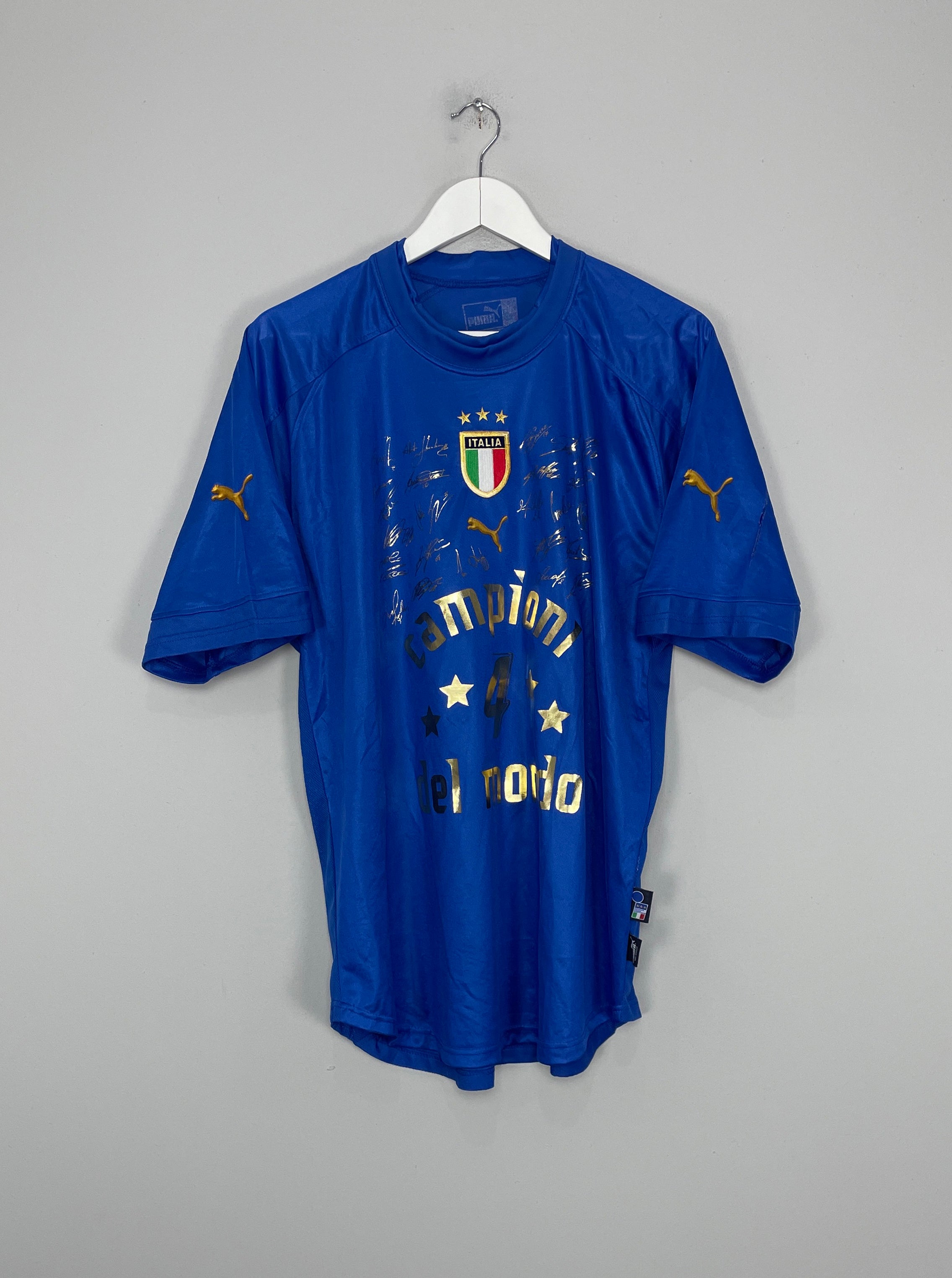 2004/06 ITALY *CAMPIONI DEL MONDO* HOME SHIRT (L) PUMA