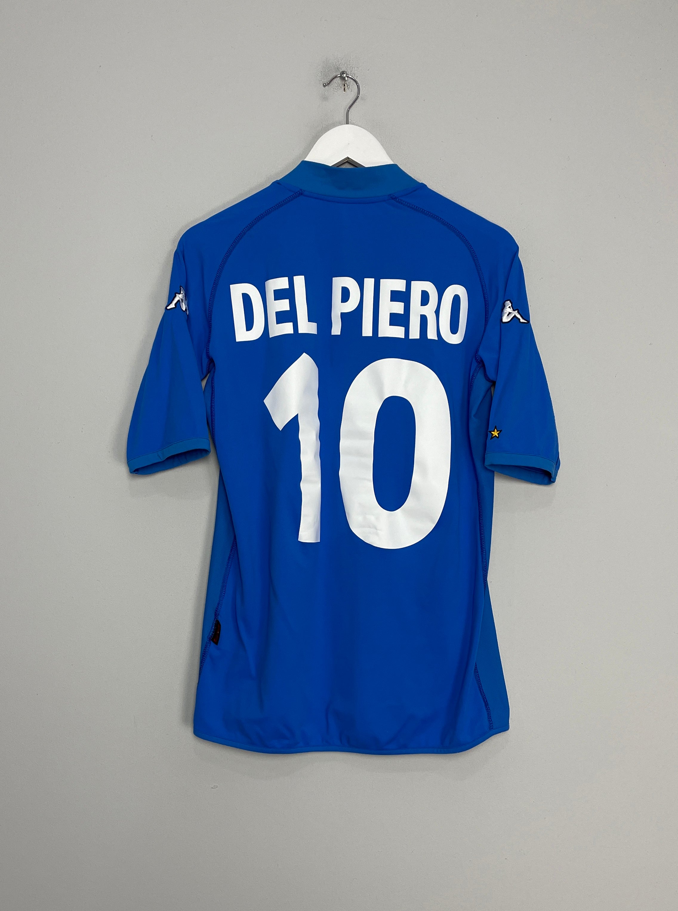 2002 ITALY DEL PIERO #10 HOME SHIRT (L) KAPPA