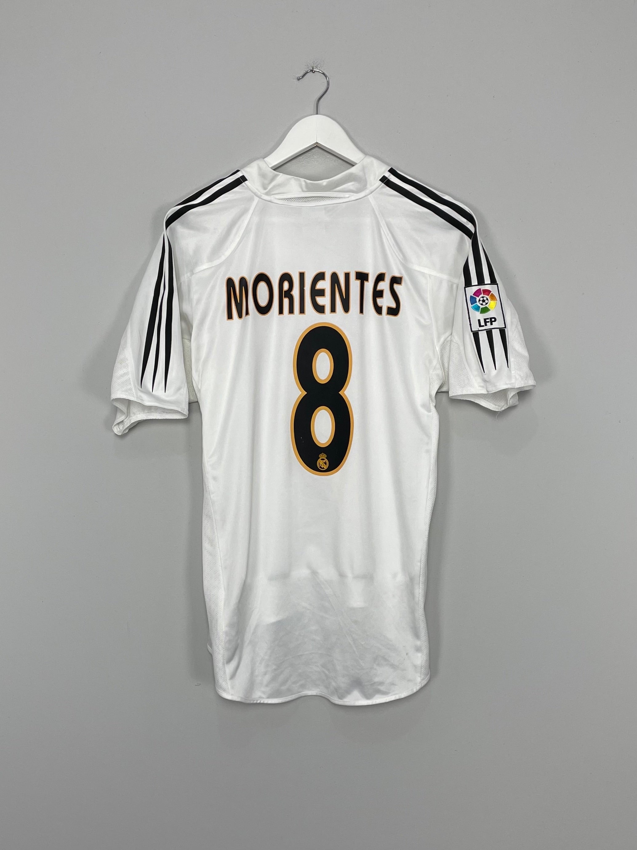 2004/05 REAL MADRID MORIENTES #8 HOME SHIRT (M) ADIDAS