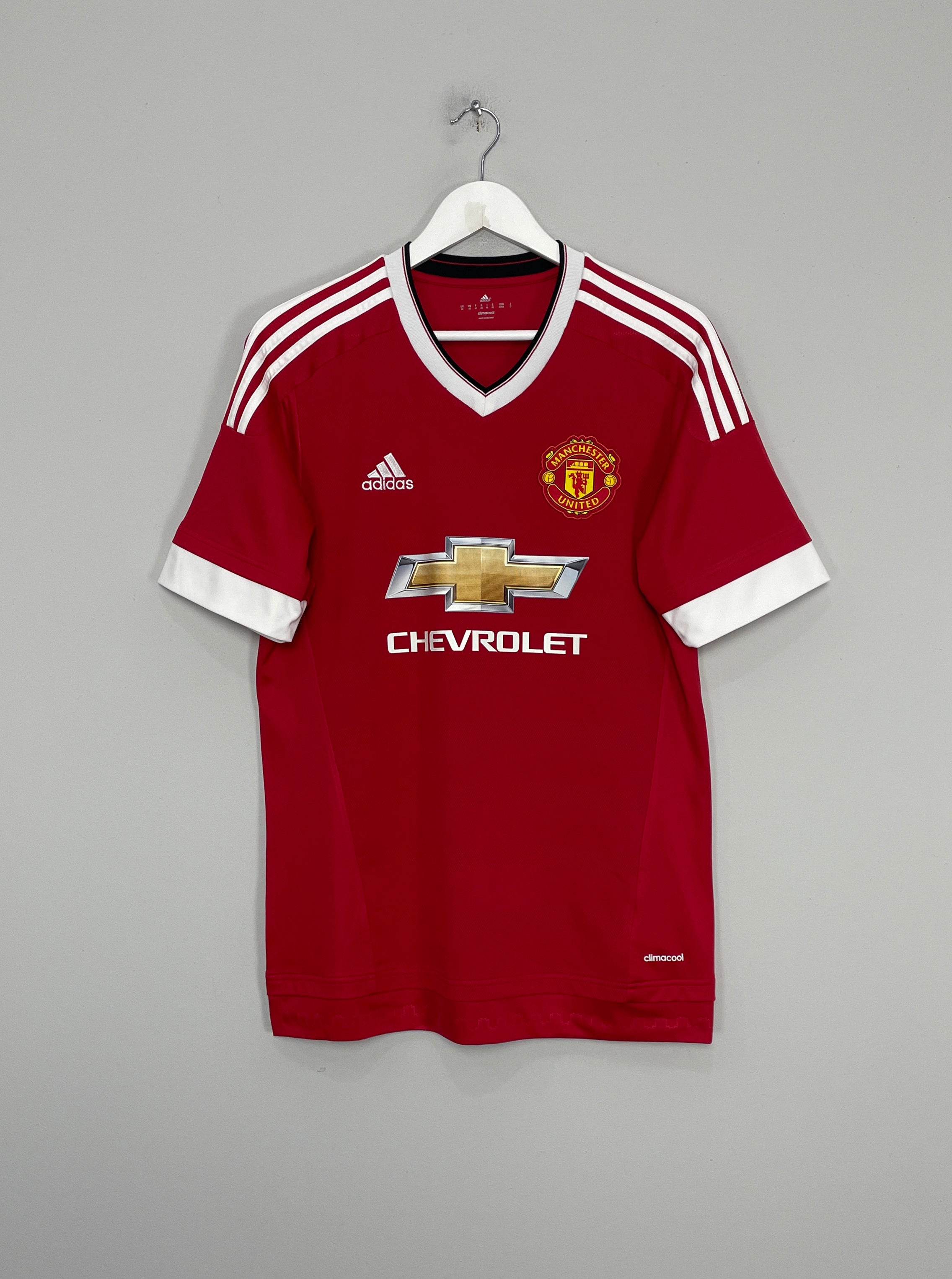 2015/16 MANCHESTER UNITED HOME SHIRT (M) ADIDAS