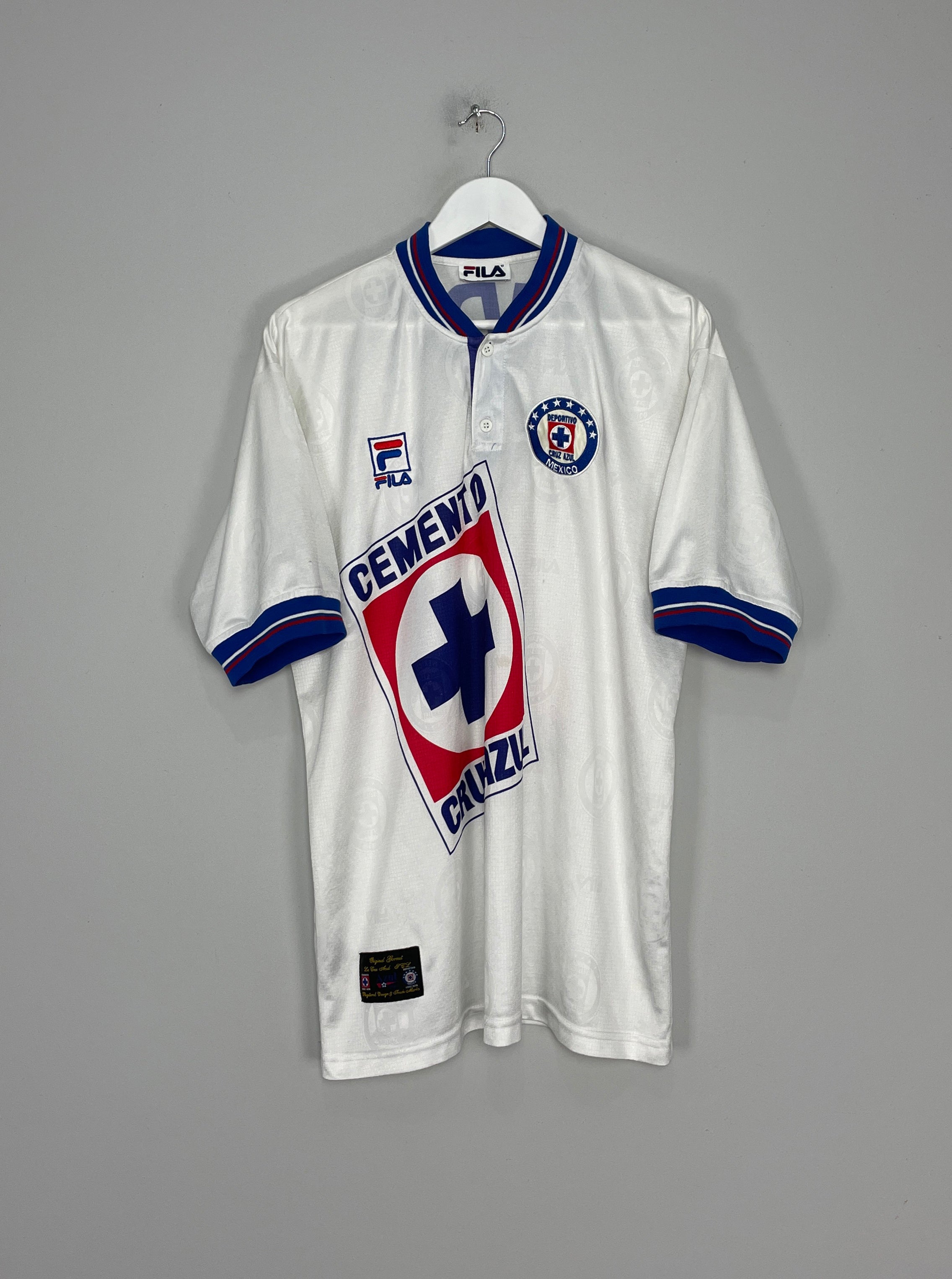 1999/00 CRUZ AZUL AWAY SHIRT (XL) FILA