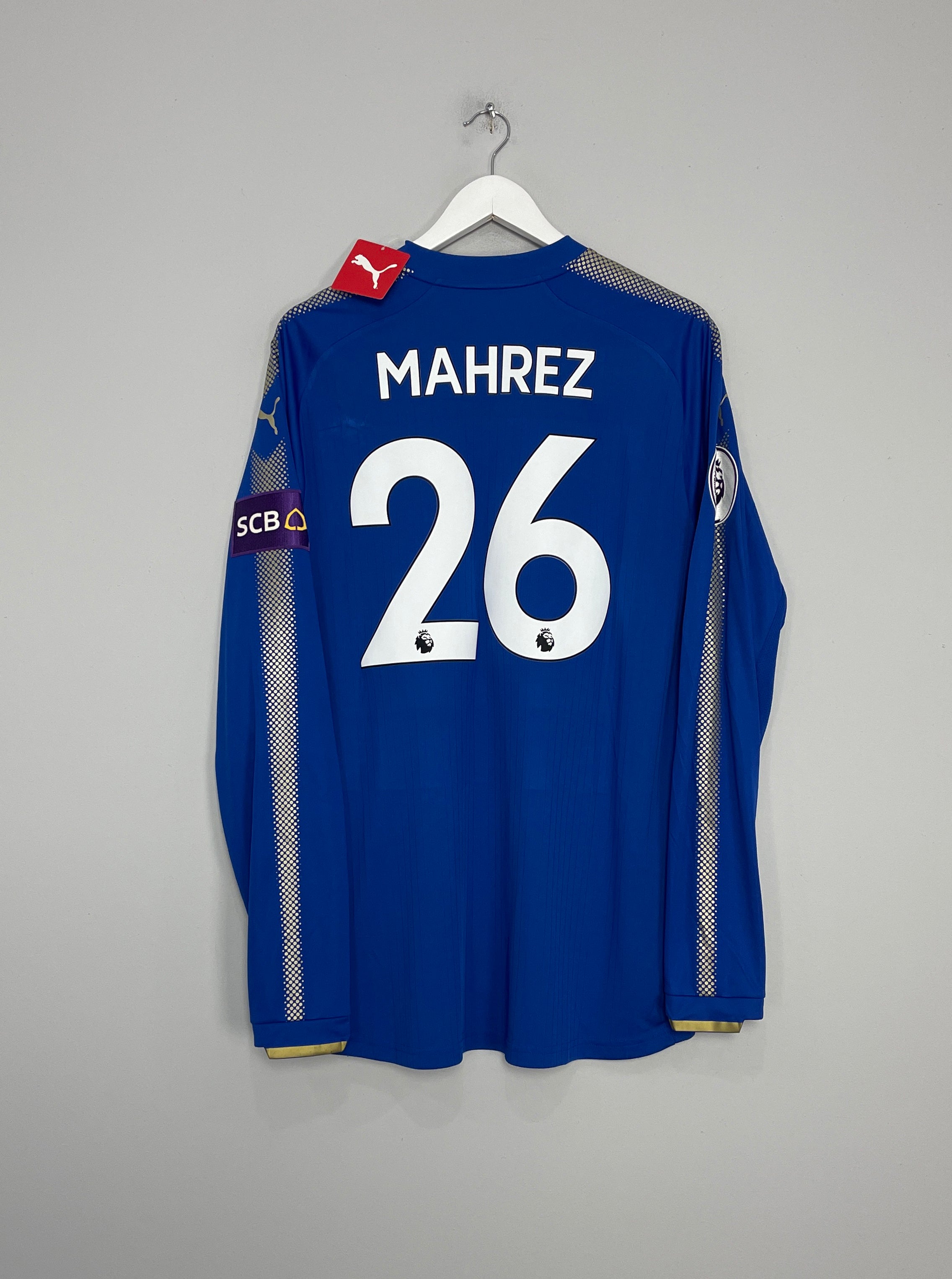 2017/18 LEICESTER CITY MAHREZ #26 *BNWT* L/S CL HOME SHIRT (XL) PUMA