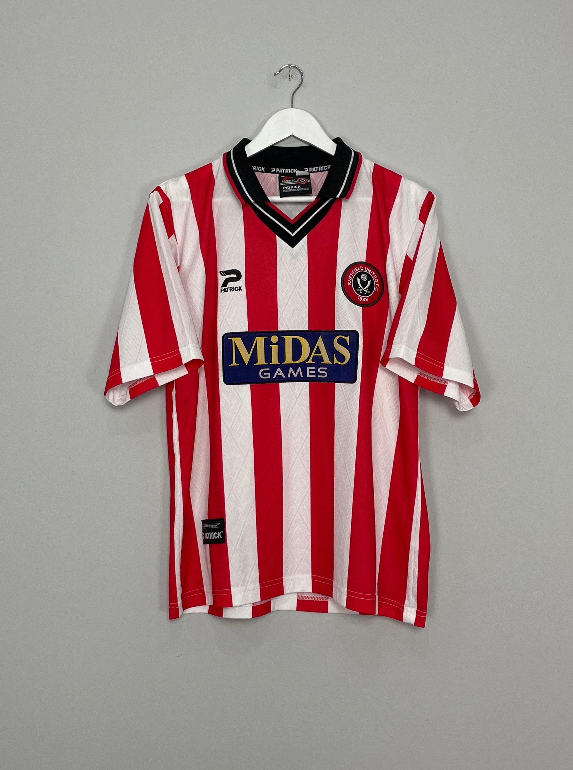 2000/02 SHEFFIELD UNITED HOME SHIRT (M) PATRICK