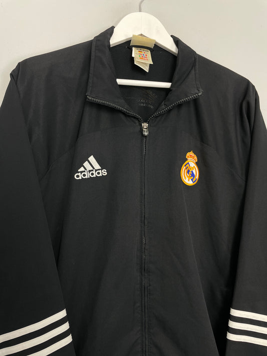 2001-02 Real Madrid adidas Hooded Rain Jacket - 9/10 - (M/L)