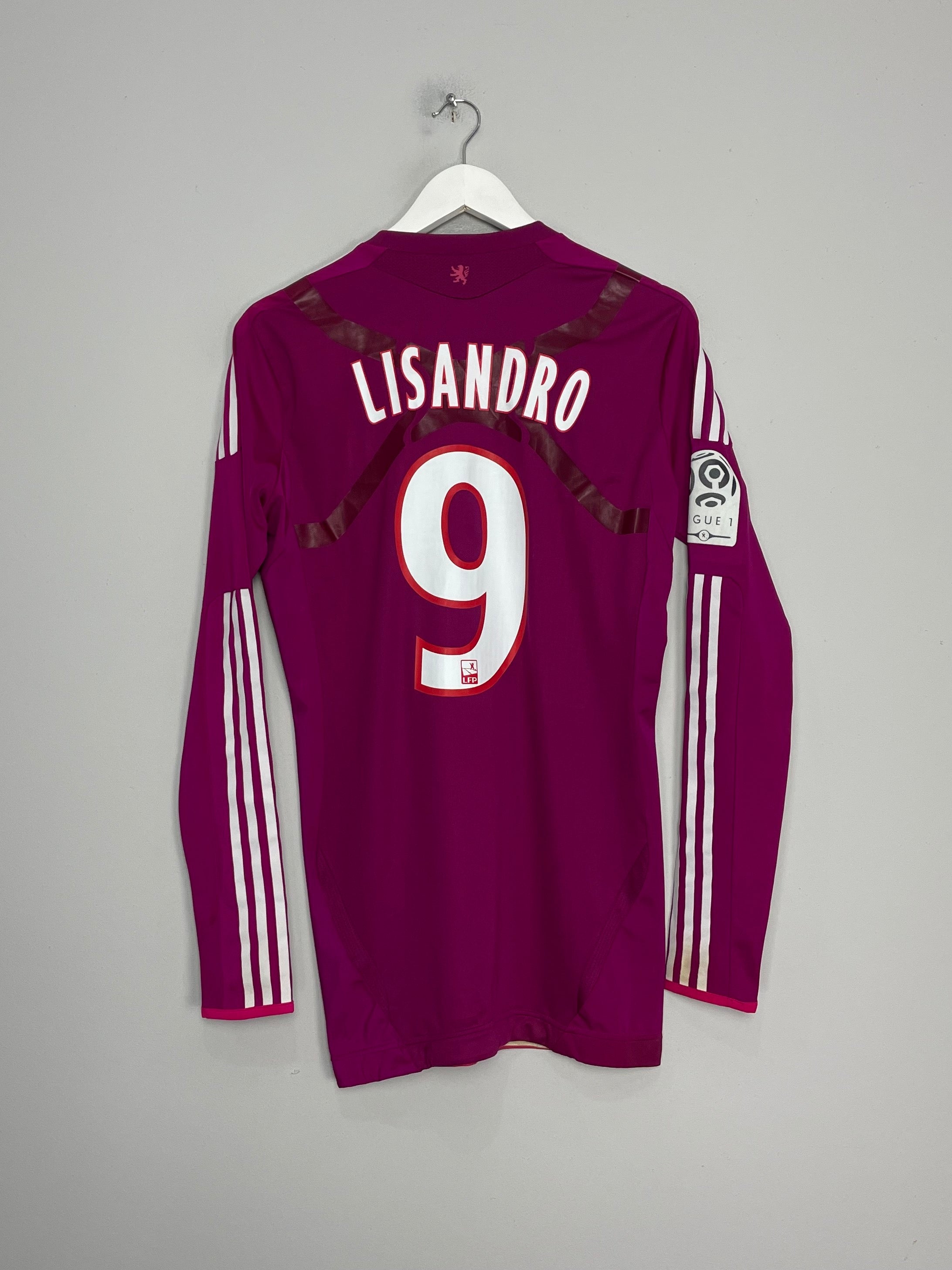 2011/12 LYON LISANDRO #9 *MATCH ISSUE* L/S THIRD SHIRT (L) ADIDAS