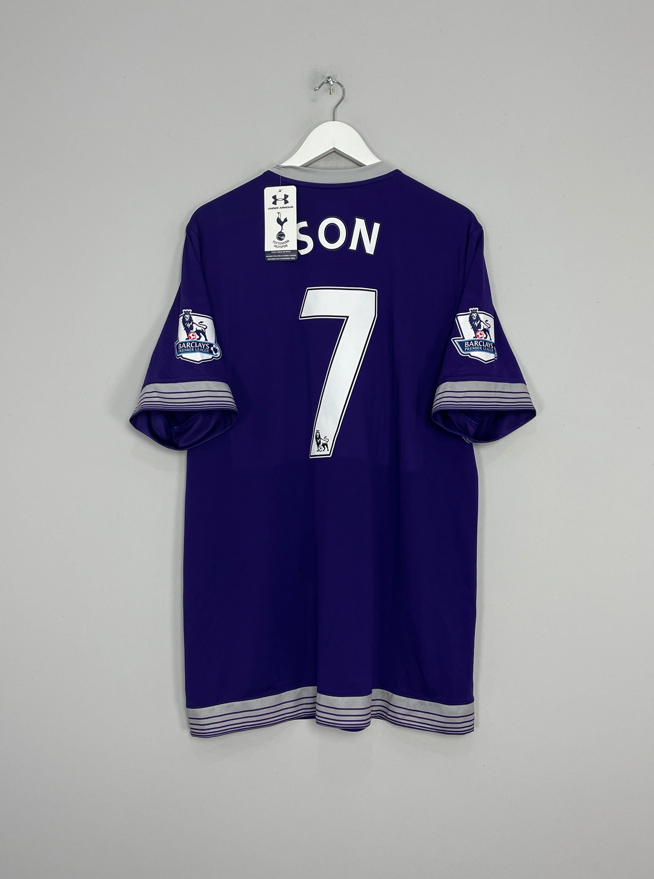 2015/16 TOTTENHAM HOTSPUR SON #7 *BNWT* THIRD SHIRT (XL) UNDER ARMOUR