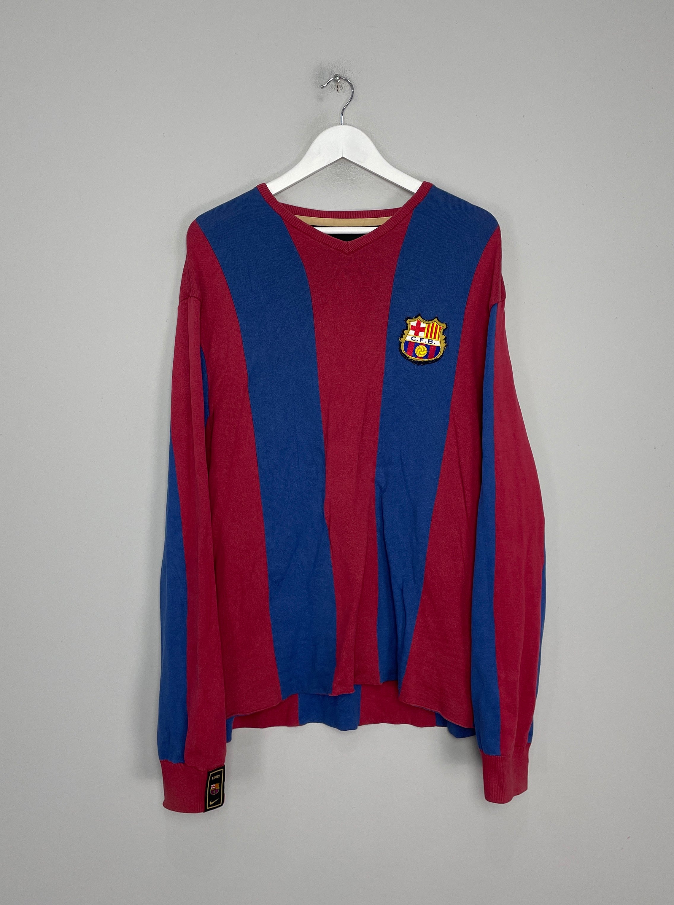 2007/08 BARCELONA L/S 1957 CAMP NOU HERITAGE HOME SHIRT (XL) NIKE