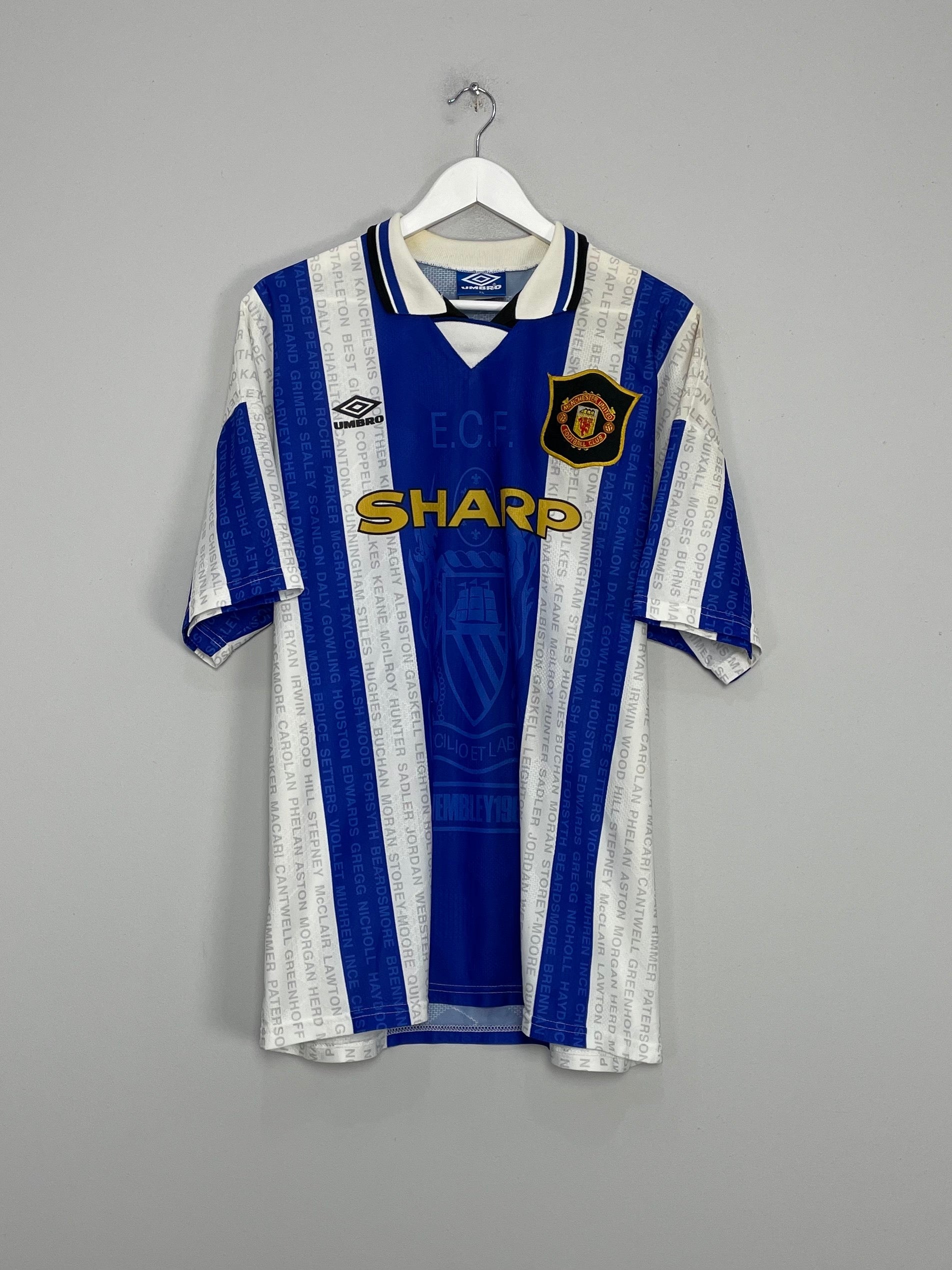 1994/96 MANCHESTER UNITED THIRD SHIRT (XL) UMBRO