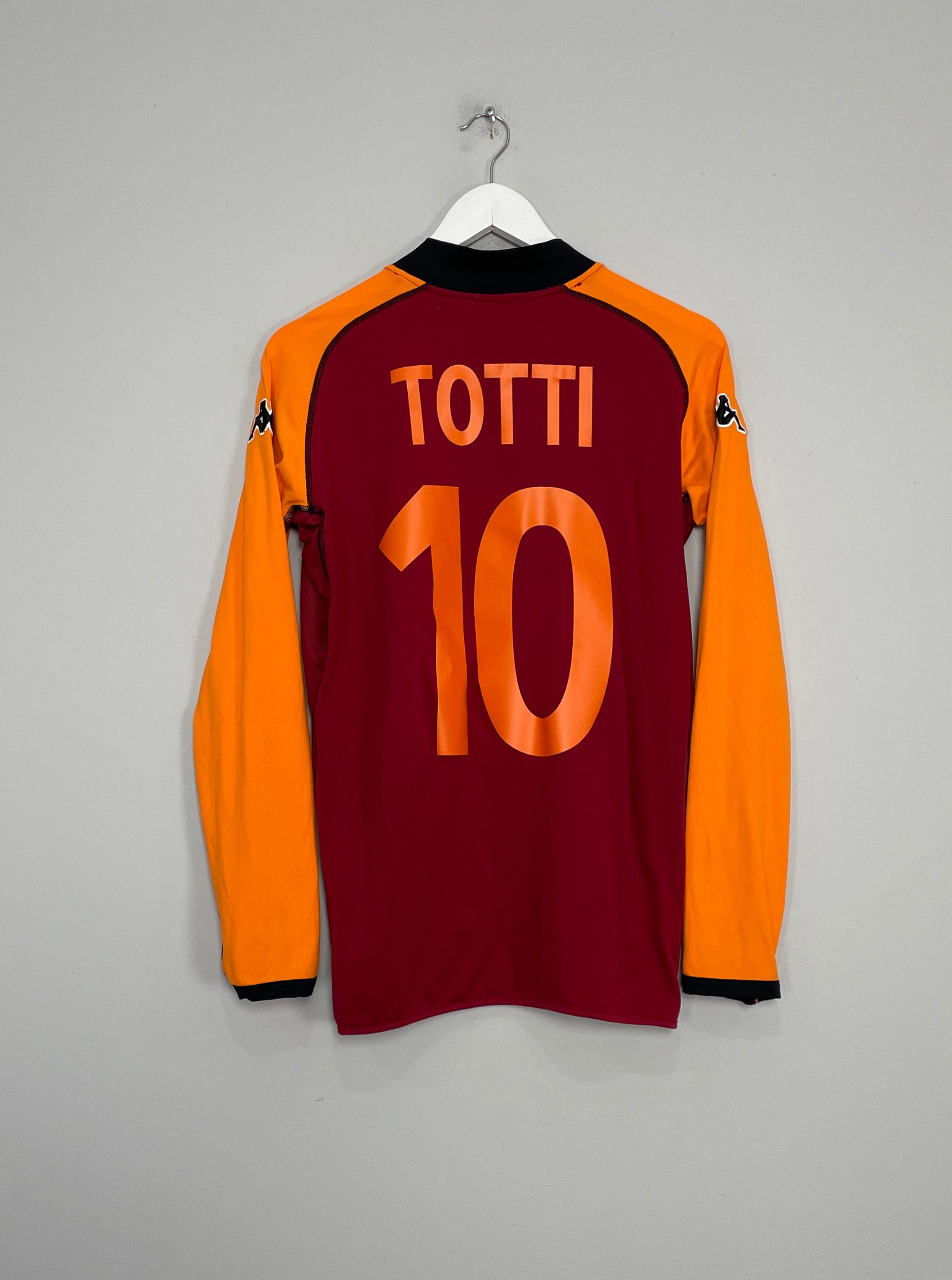 2002/03 ROMA TOTTI #10 L/S EUROPEAN HOME SHIRT (L) KAPPA