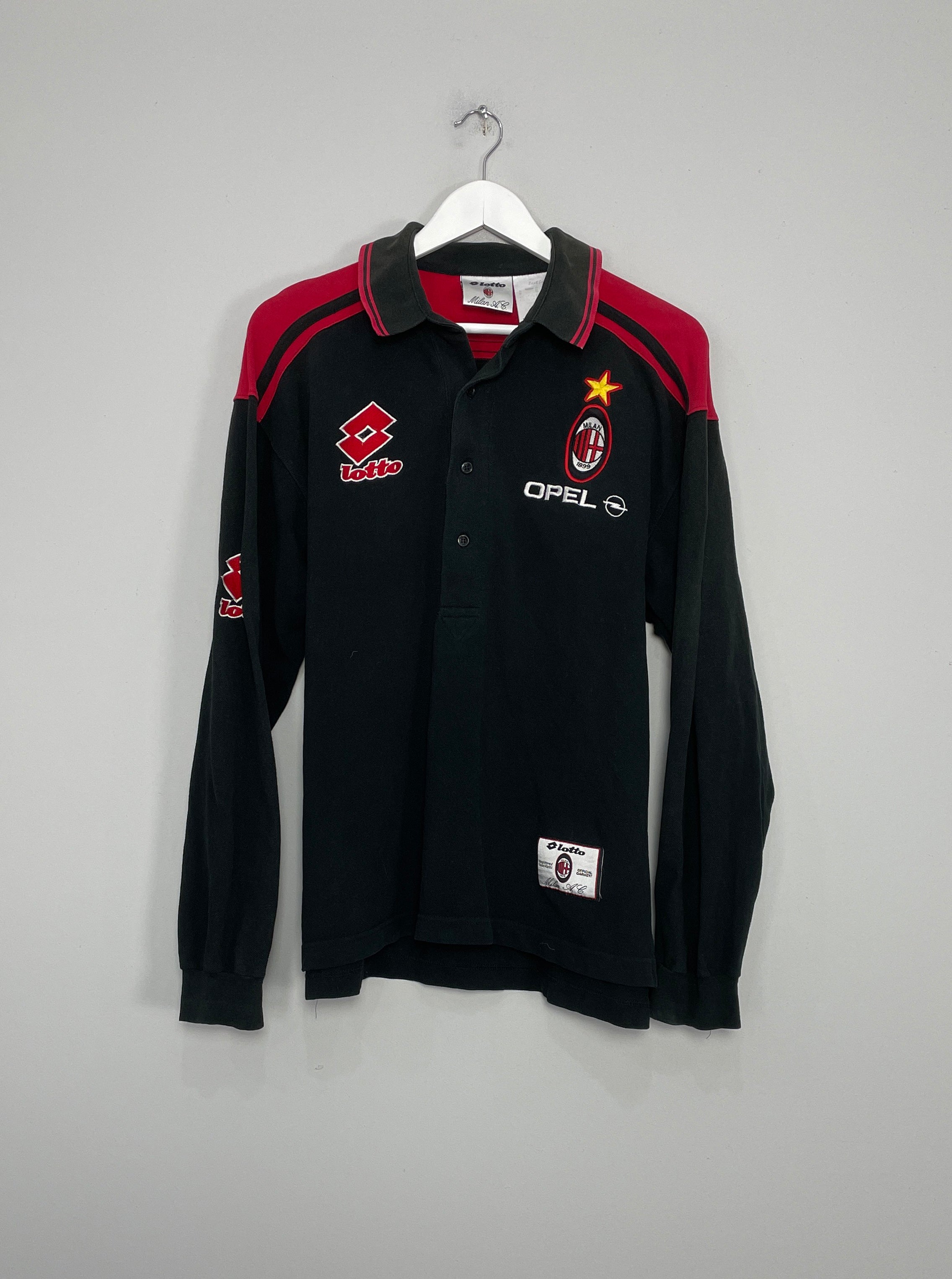 1997/98 AC MILAN L/S POLO SHIRT (L) LOTTO