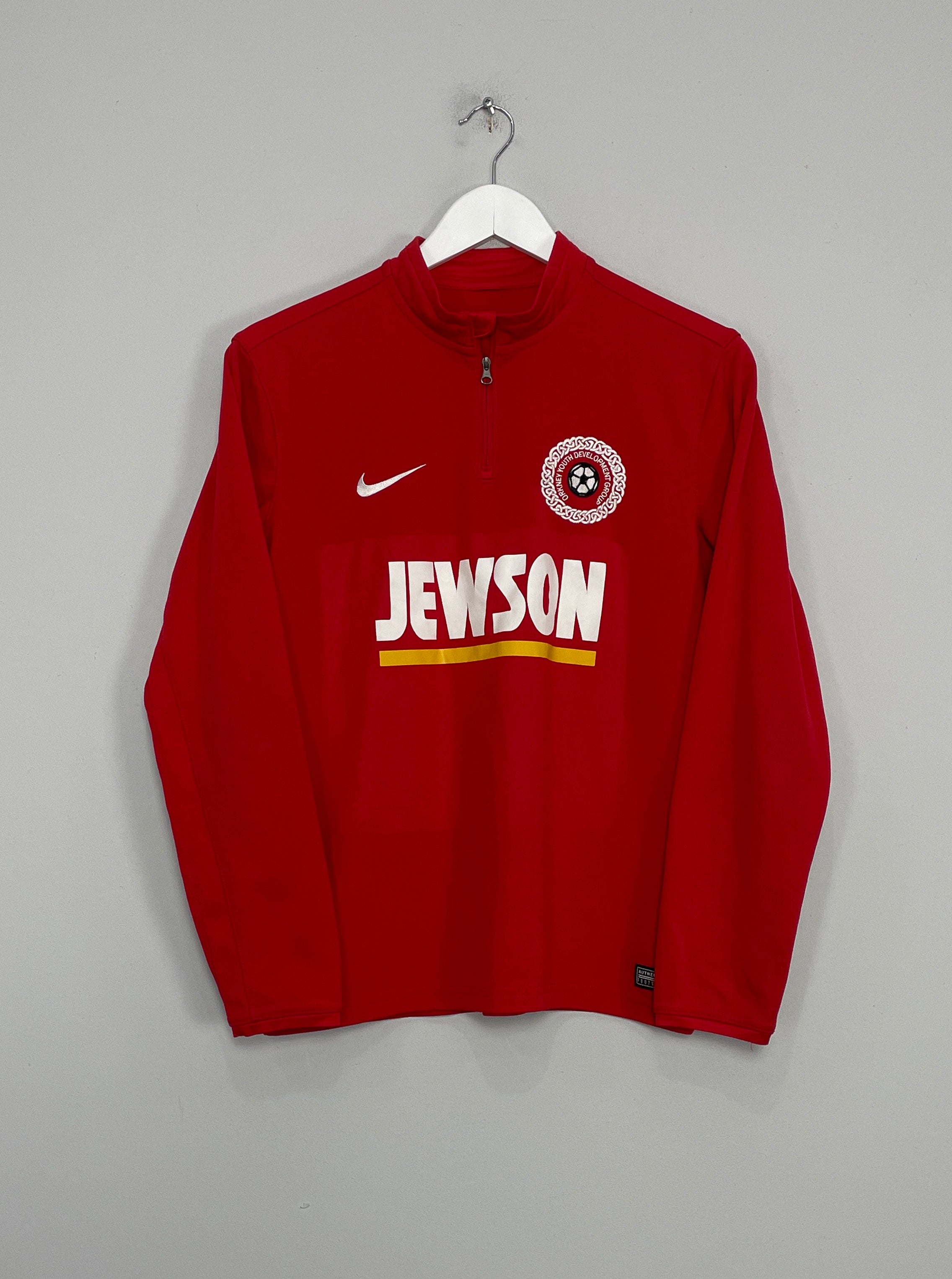 2017/18 ORKNEY YOUTH ACADEMY 1/4 ZIP TRAINING TOP (S) NIKE