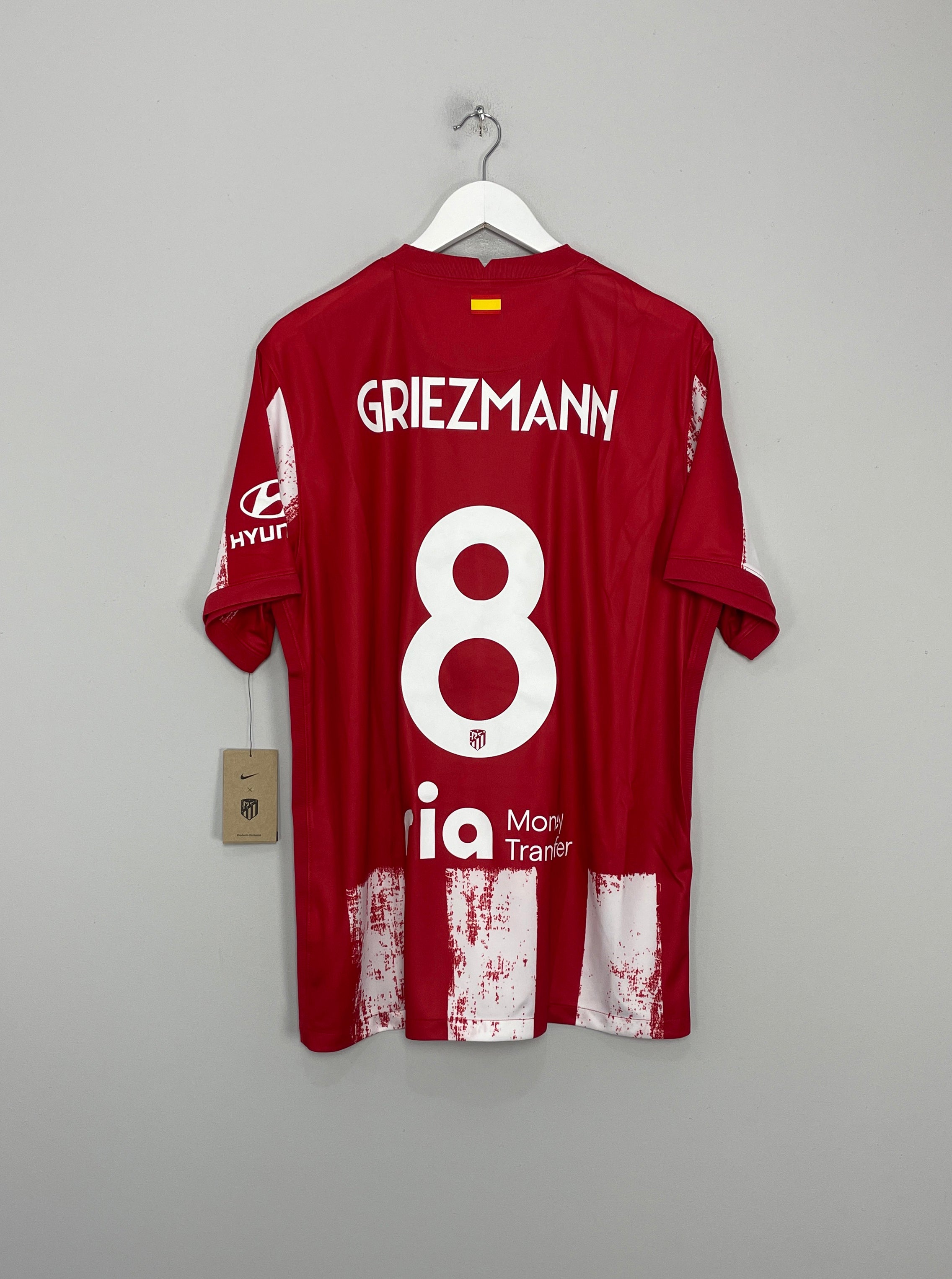 2021/22 ATLETICO MADRID GRIEZMANN #8 *BNWT* HOME SHIRT (XL) NIKE