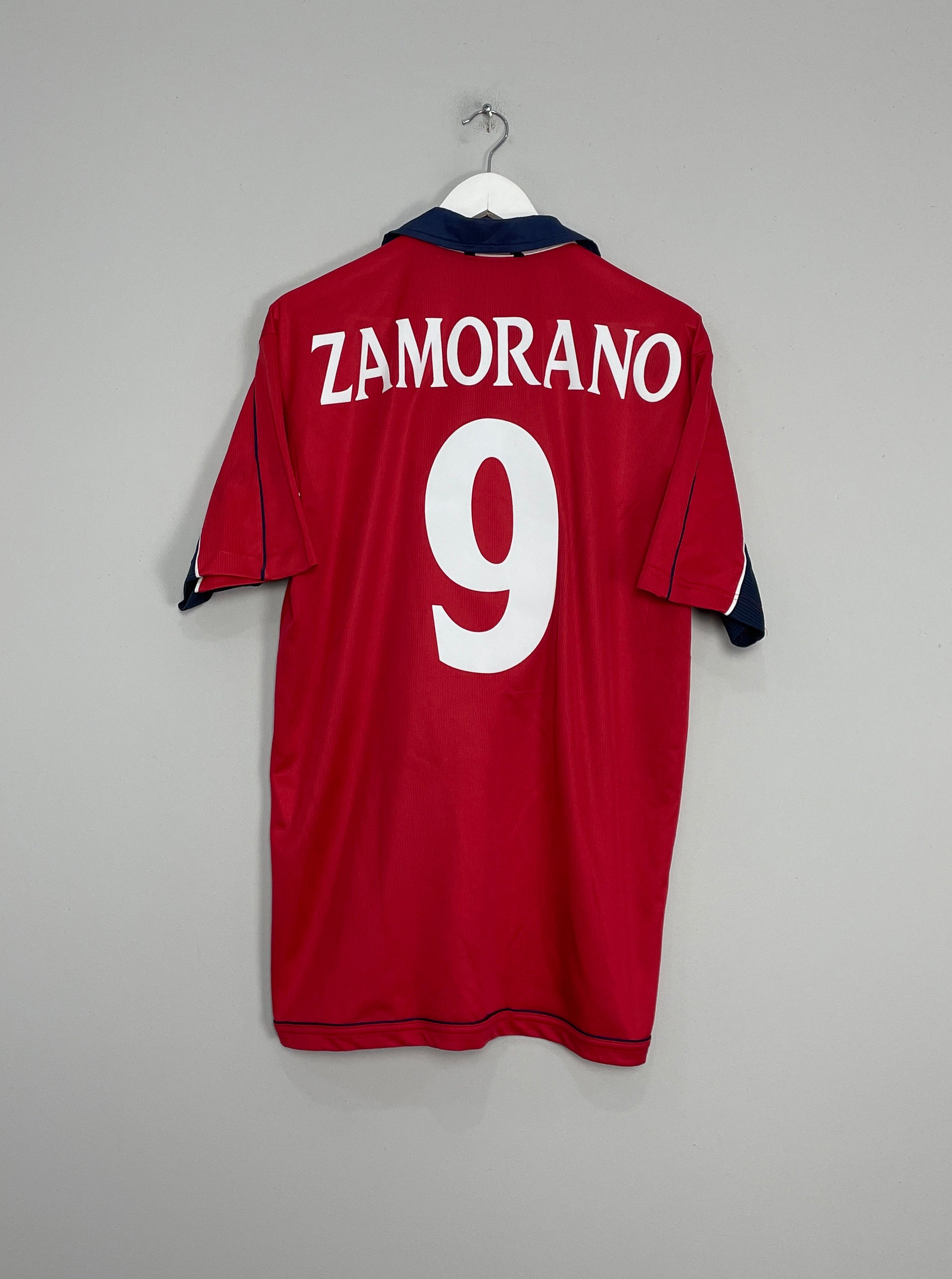 2000/01 CHILE ZAMORANO #9 HOME SHIRT (L) UMBRO