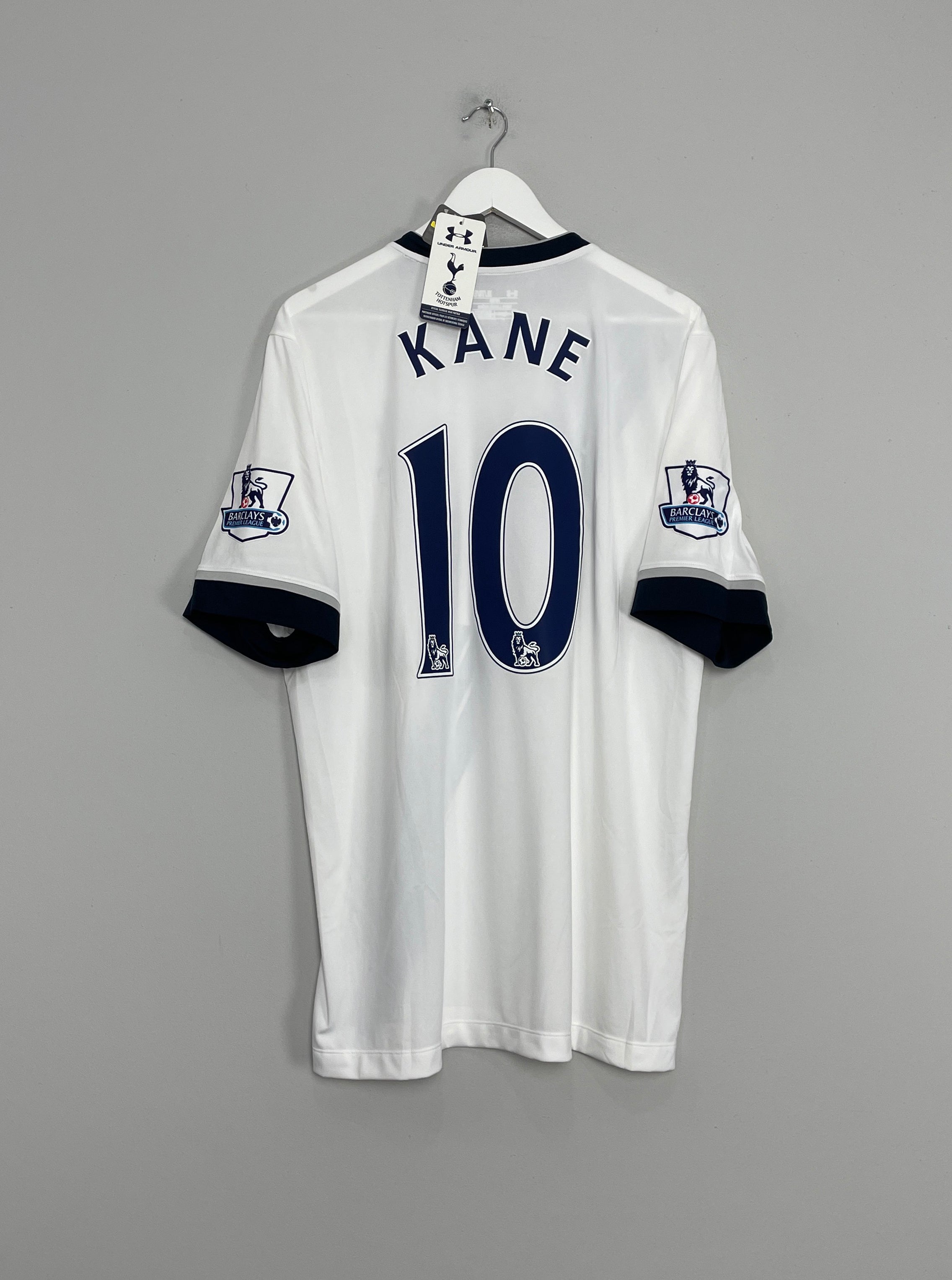 2015/16 TOTTENHAM HOTSPUR KANE #10 *BNWT* HOME SHIRT (XL) UNDER ARMOUR