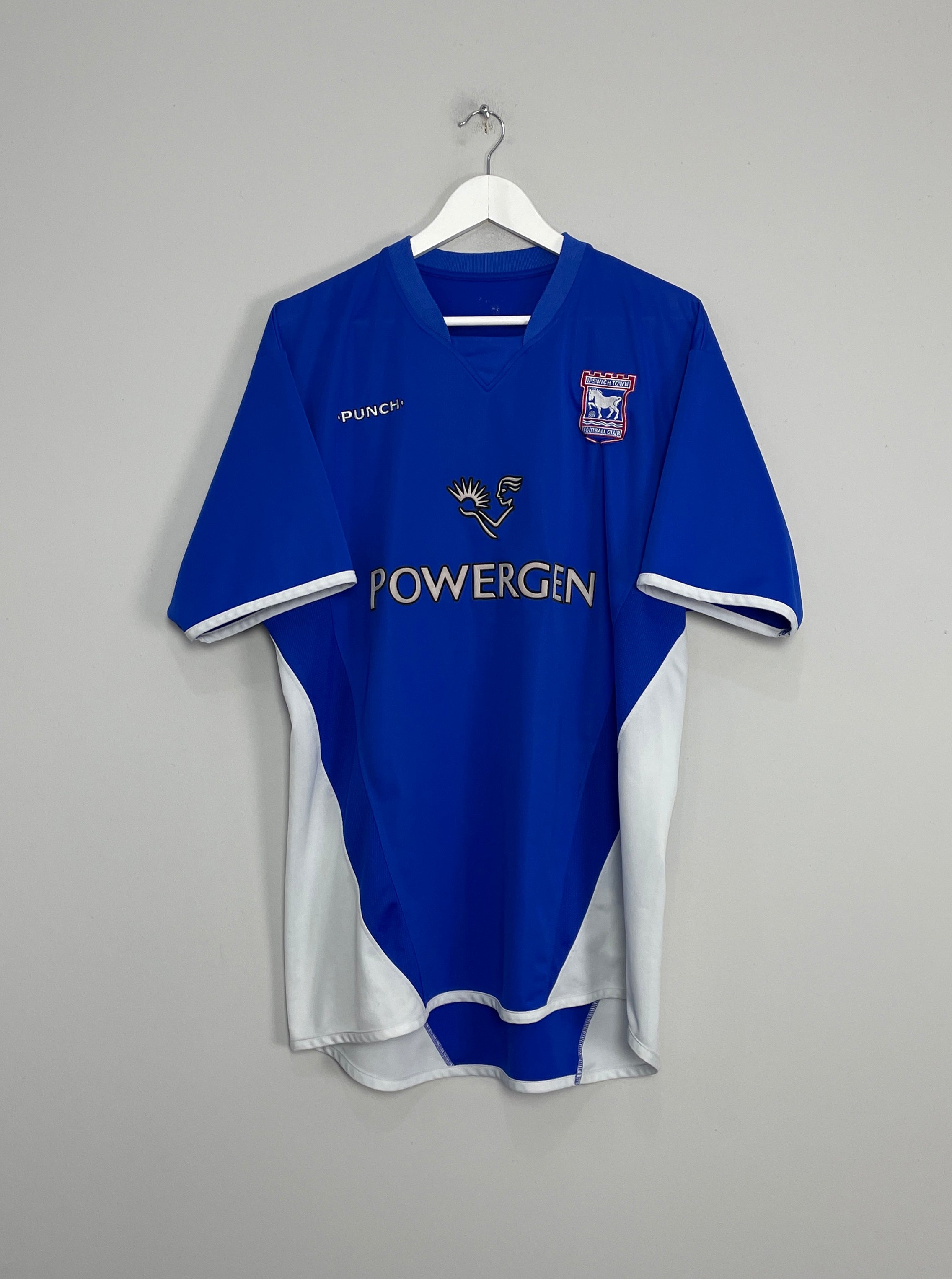 2003/04 IPSWICH TOWN HOME SHIRT (XL) PUNCH