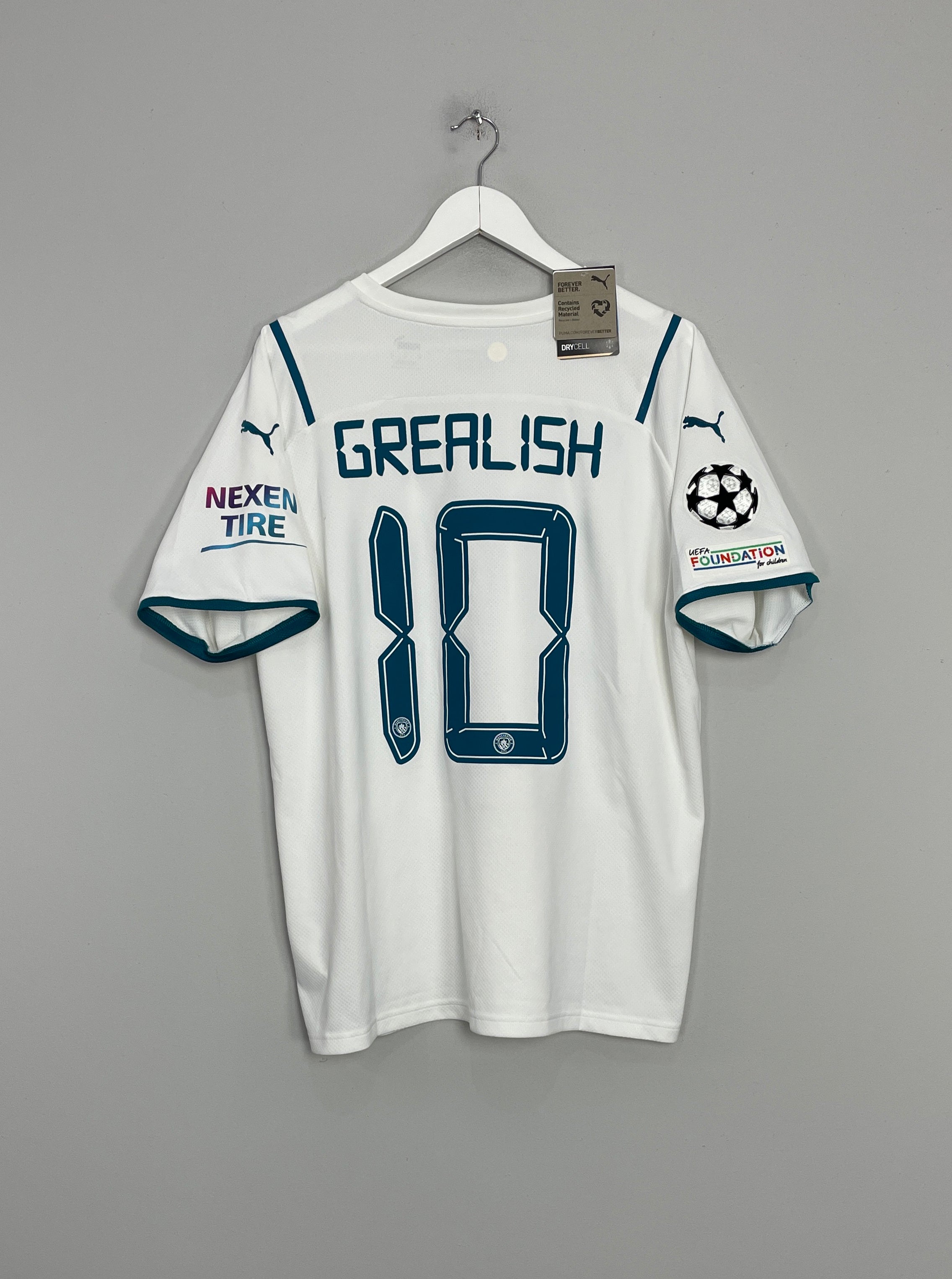 2021/22 MANCHESTER CITY GREALISH #10 *BNWT* C/L AWAY SHIRT (XL) PUMA