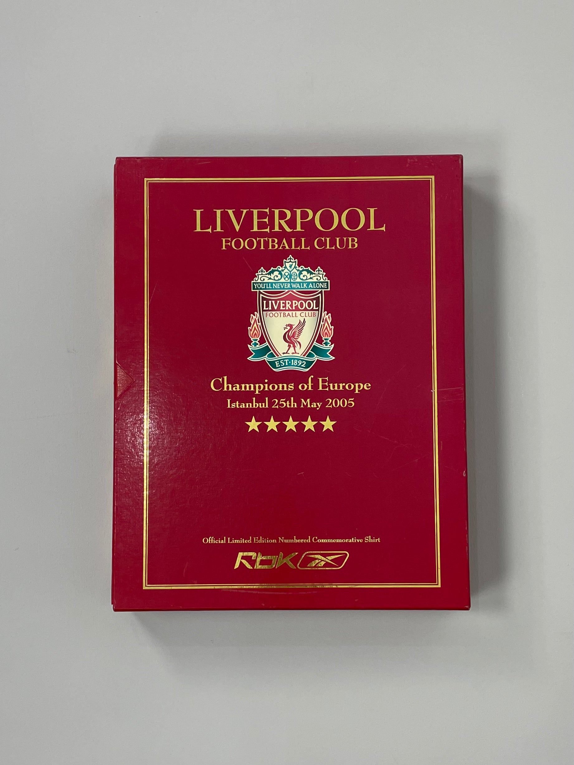 2005 LIVERPOOL *LIMITED EDITION* ISTANBUL BOX SET (M) REEBOK