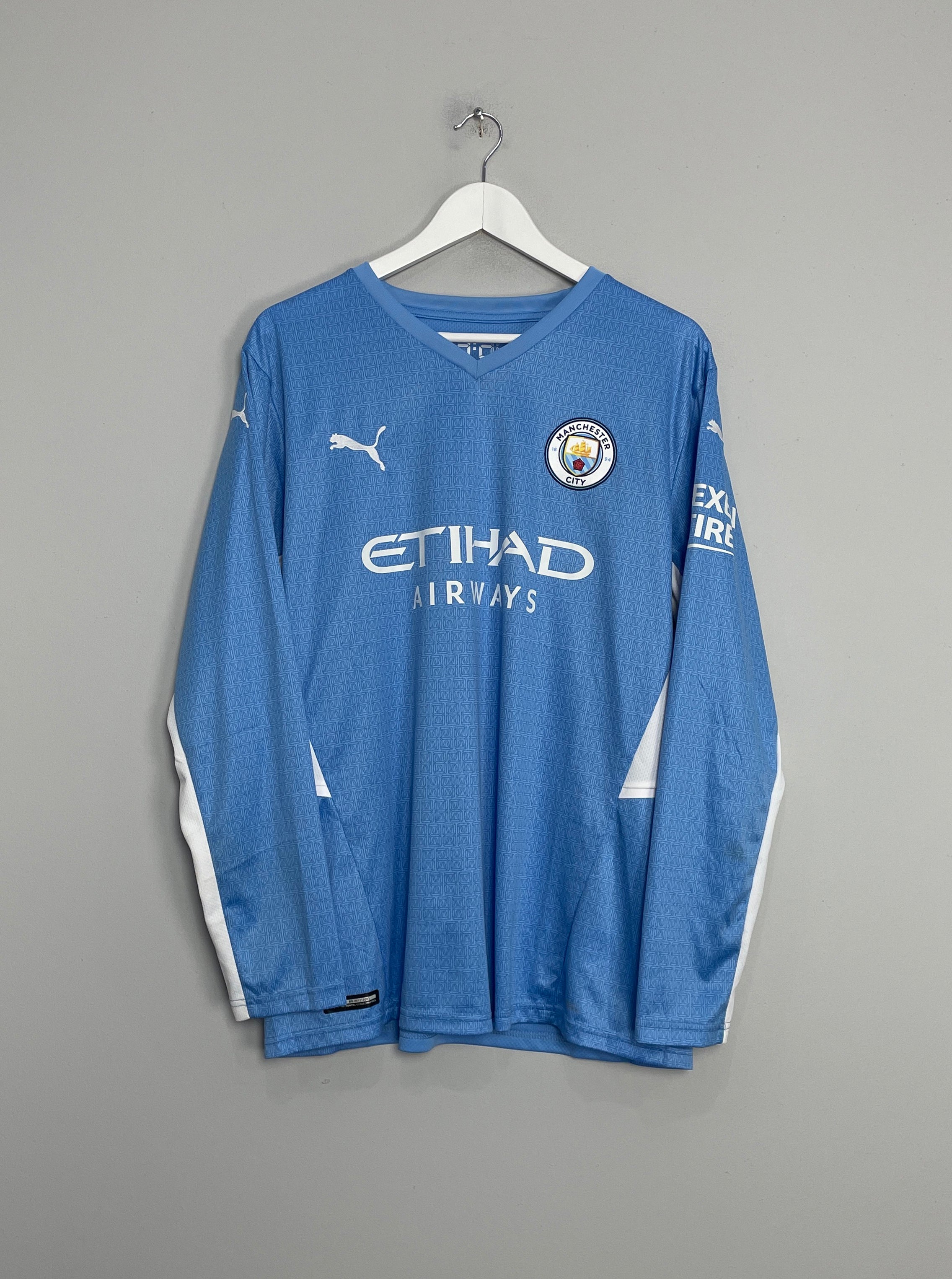 2021/22 MANCHESTER CITY L/S HOME SHIRT (XL) PUMA