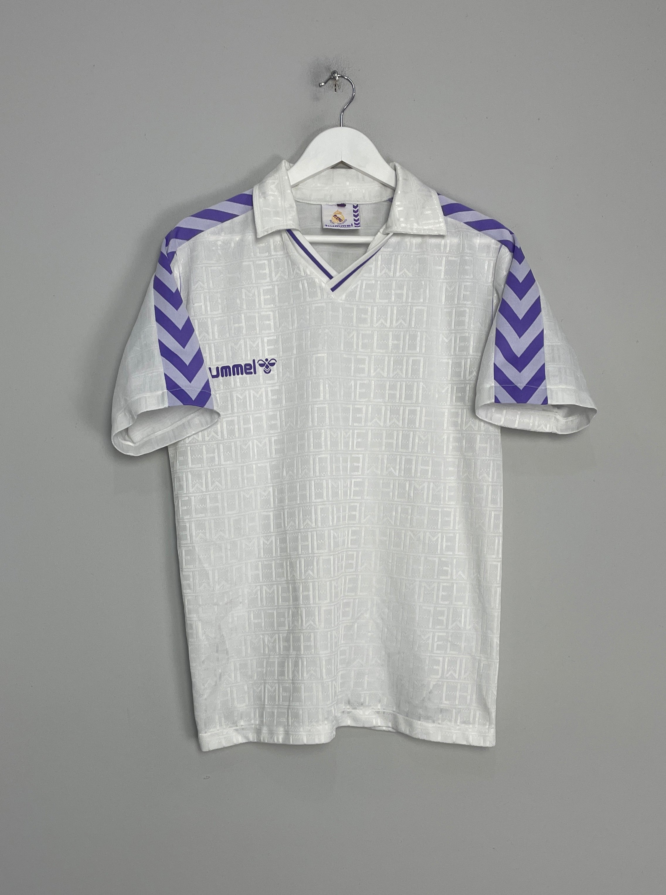 1988/90 REAL MADRID TEMPLATE/HOME SHIRT (M) HUMMEL