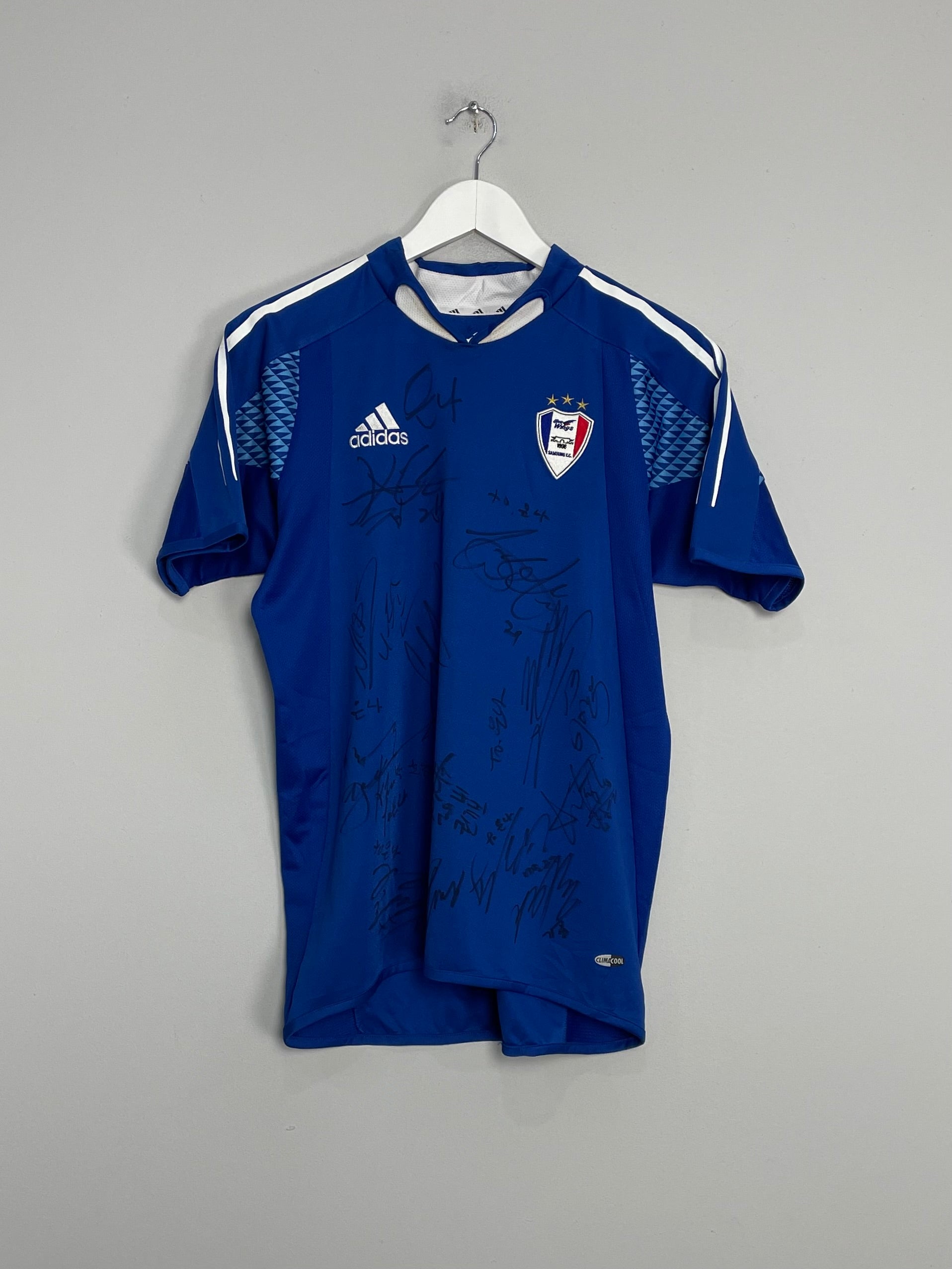 2005/06 SUWON SAMSUNG BLUEWINGS #20 *SQUAD SIGNED* HOME SHIRT (S) ADIDAS