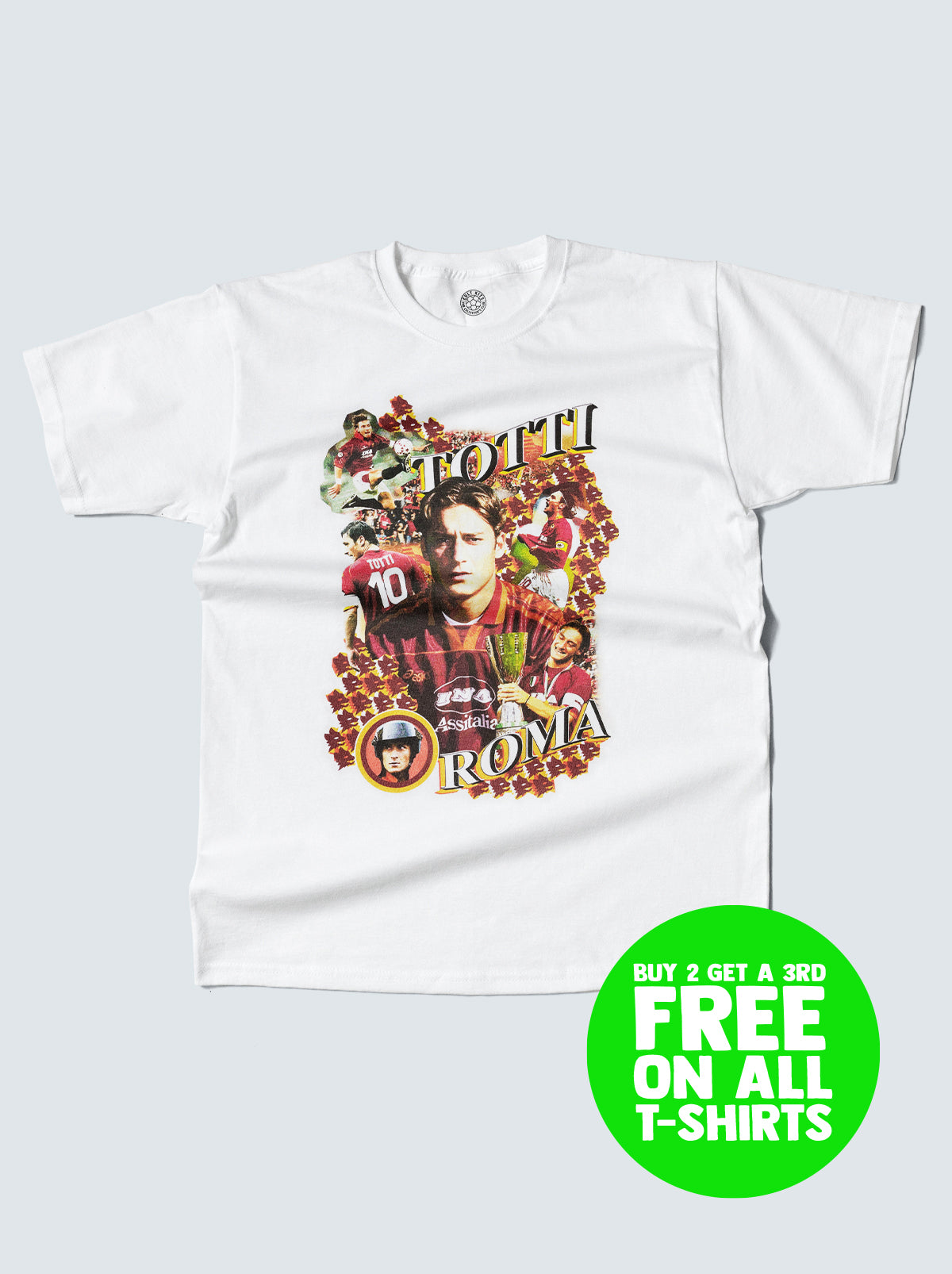 ROMA TOTTI BOOTLEG TEE, XXL / Roma / White