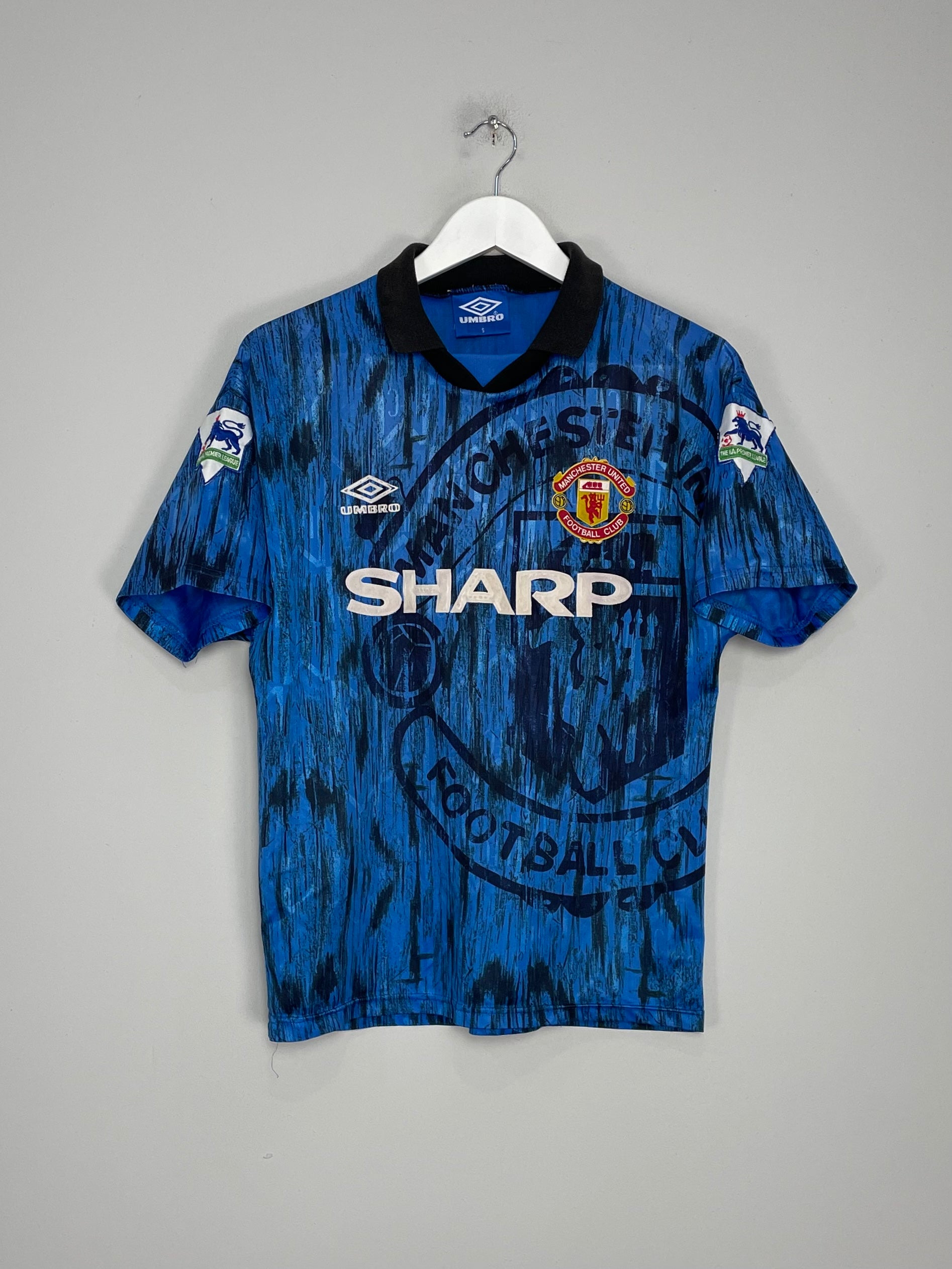 1992/93 MANCHESTER UNITED AWAY SHIRT (S) UMBRO