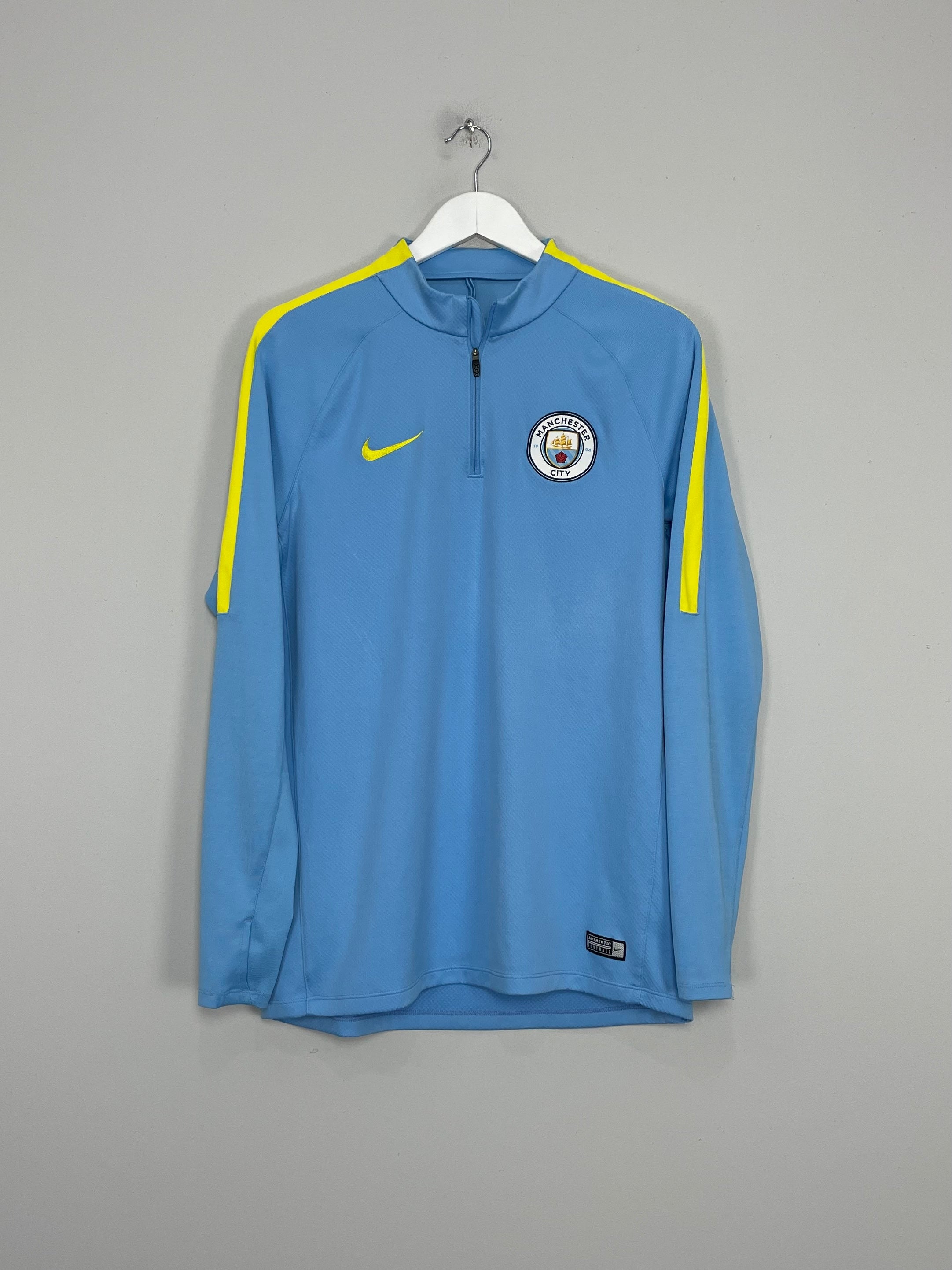 2017/18 MANCHESTER CITY 1/4 ZIP TRAINING TOP (L) NIKE