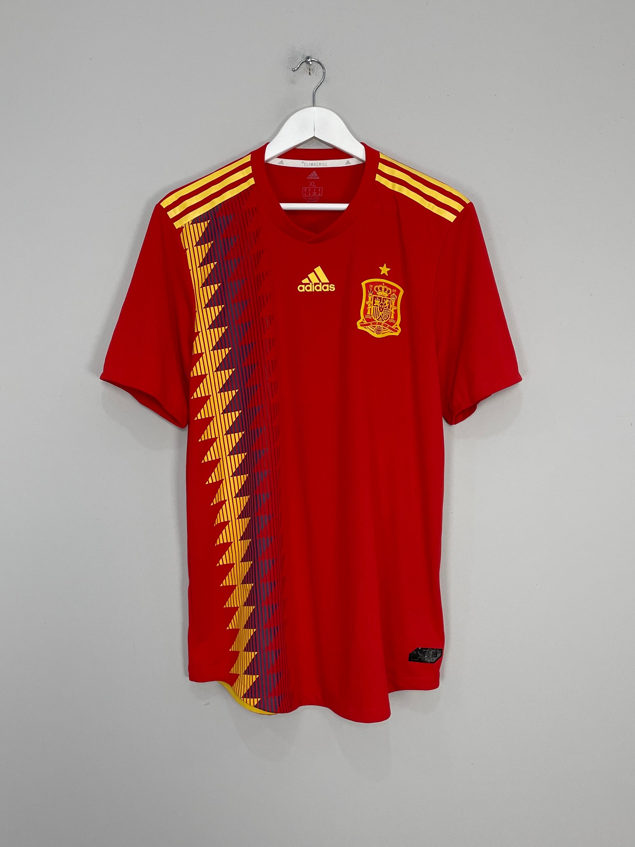 2018/19 SPAIN *AUTHENTIC* HOME SHIRT (XL) ADIDAS