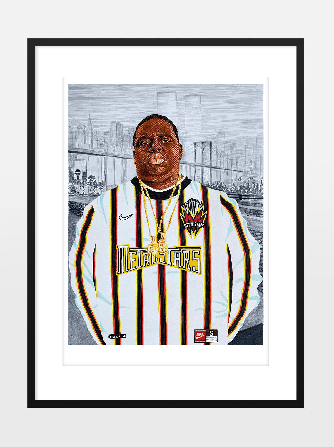 BIGGIE METRO STARS A3 PRINT