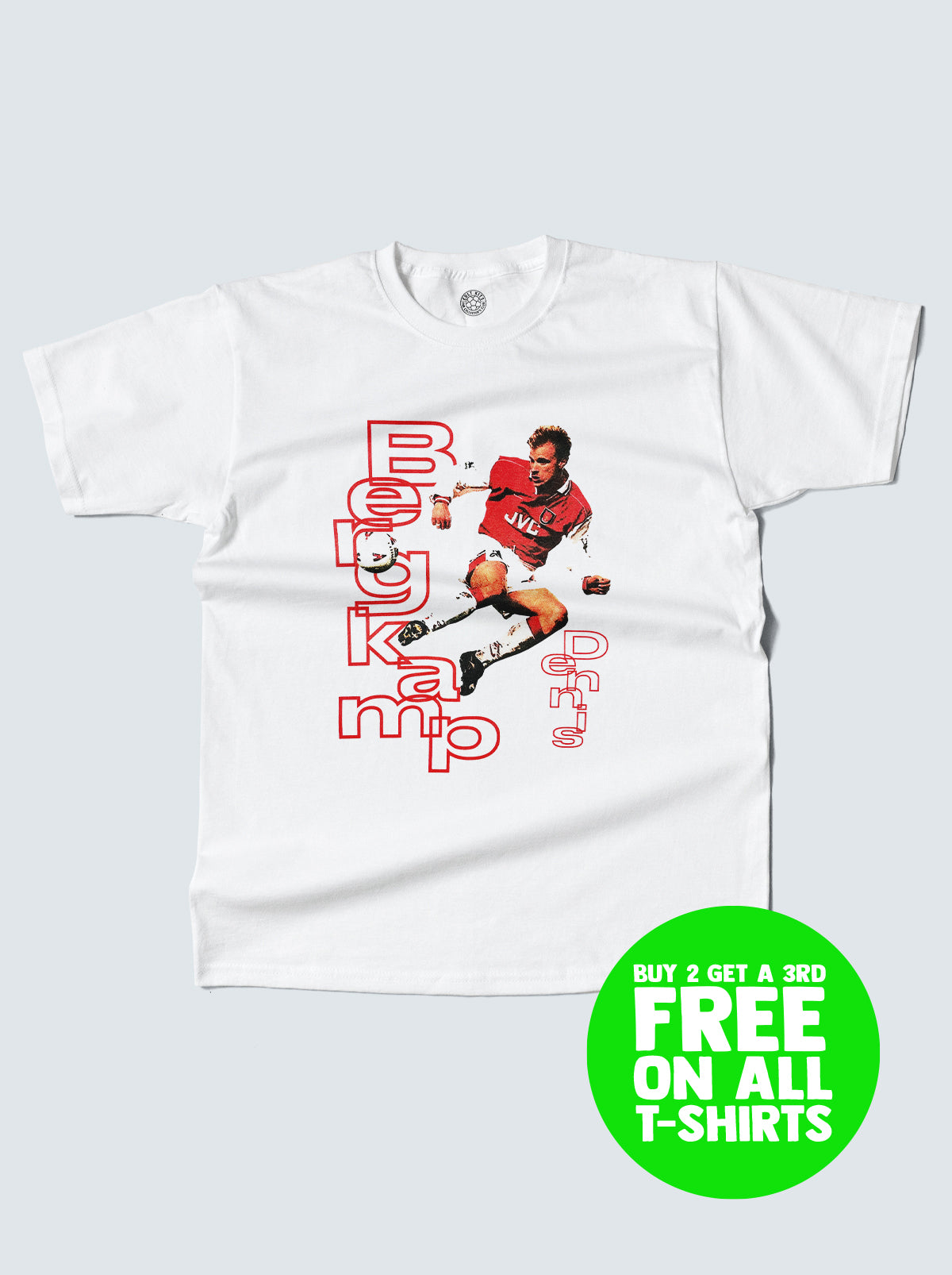 ARSENAL BERGKAMP BOOTLEG TEE, XXL / Arsenal / White