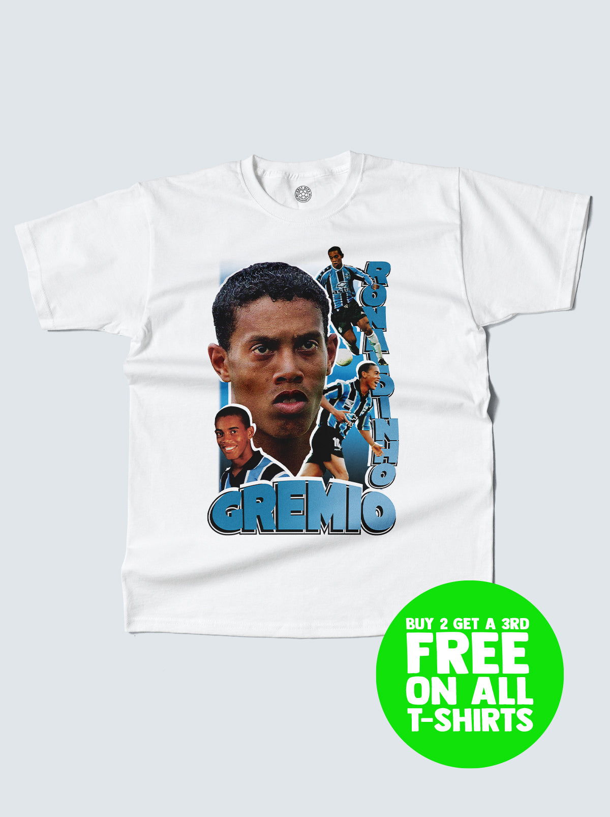 GREMIO RONALDINHO BOOTLEG TEE, XXL / Gremio / White