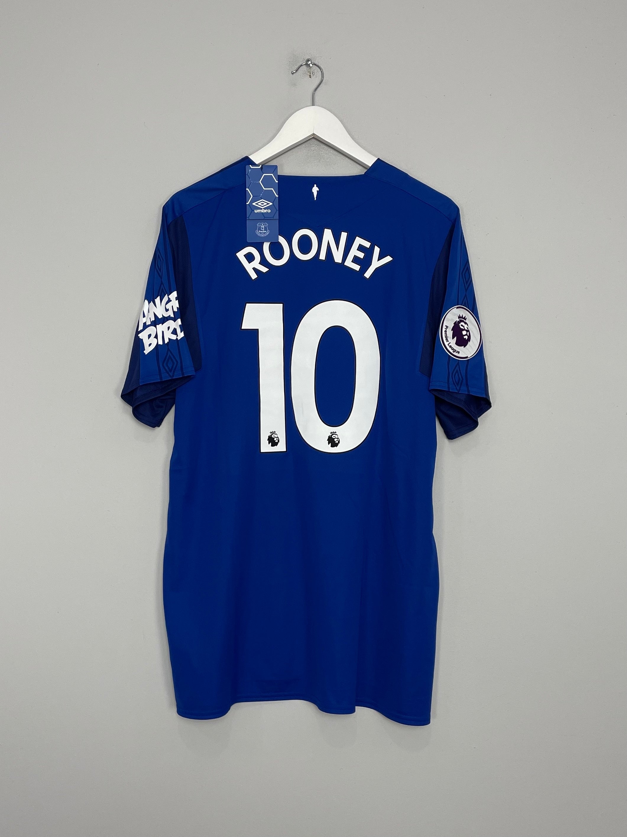 2017/18 EVERTON ROONEY #10 *BNWT* HOME SHIRT (XXL) UMBRO