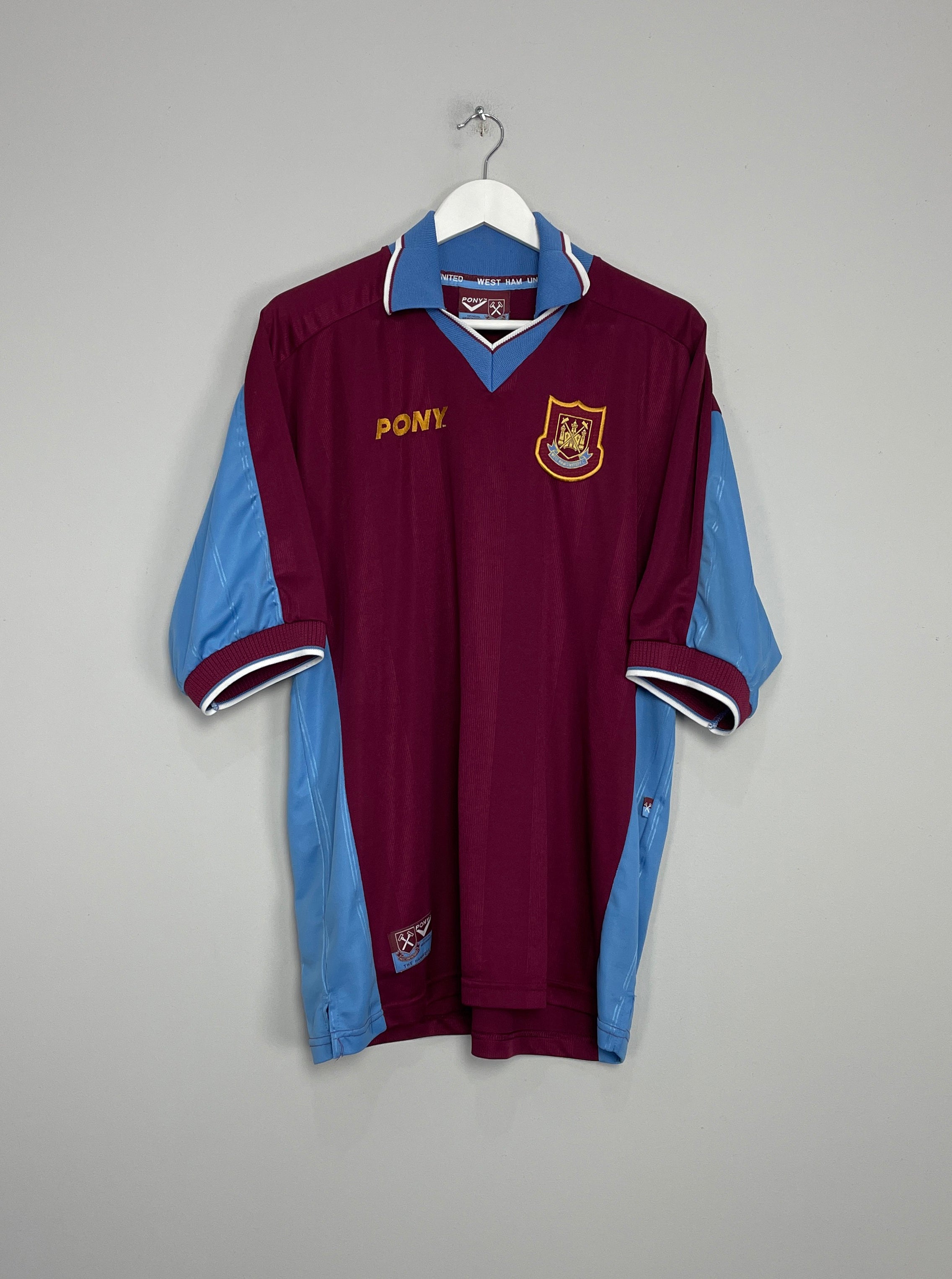 1997/98 WEST HAM HOME SHIRT (XL) PONY