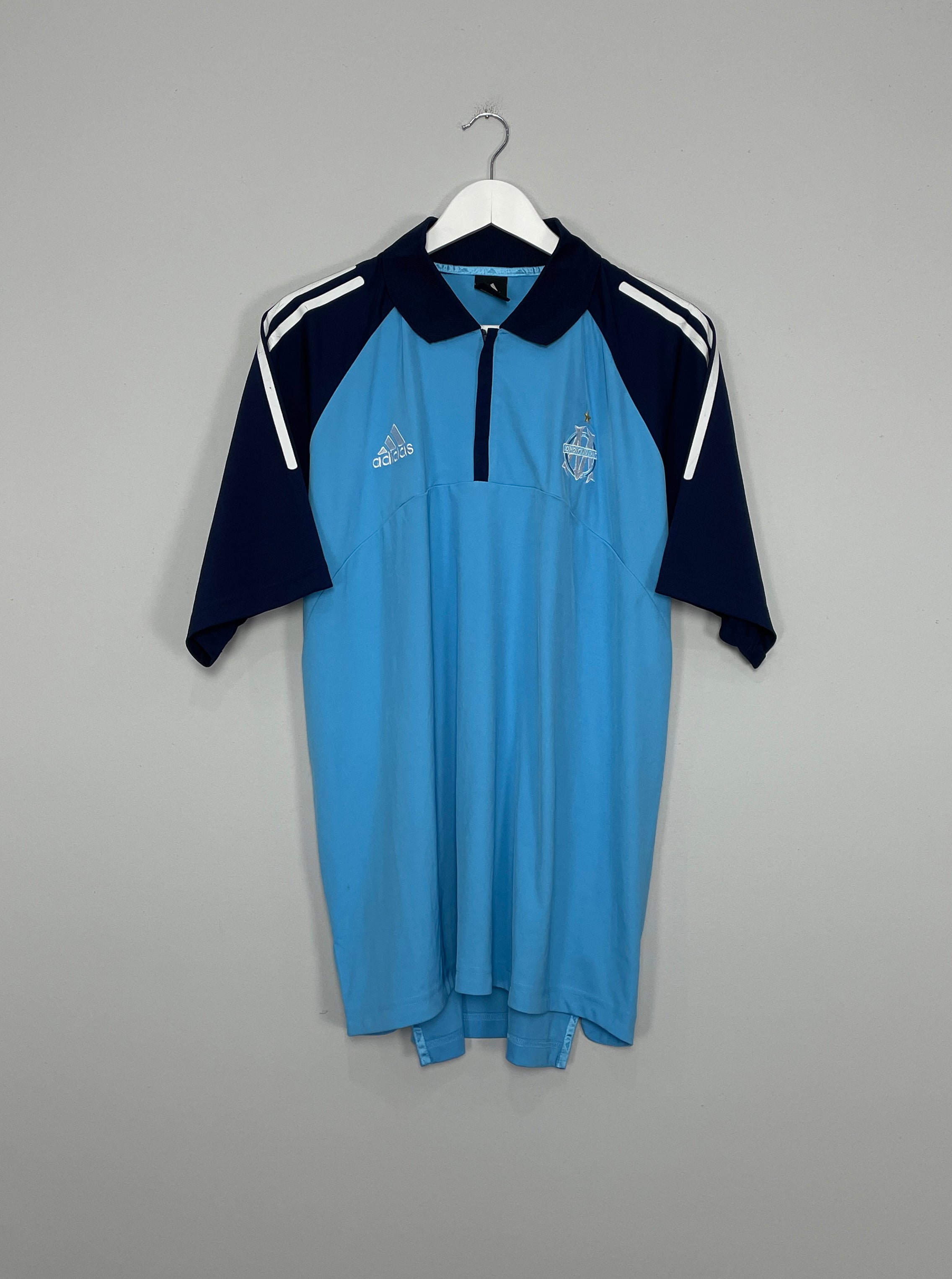 2002/03 MARSEILLE ADIDAS 1/4 ZIP TRAINING SHIRT (L/XL)