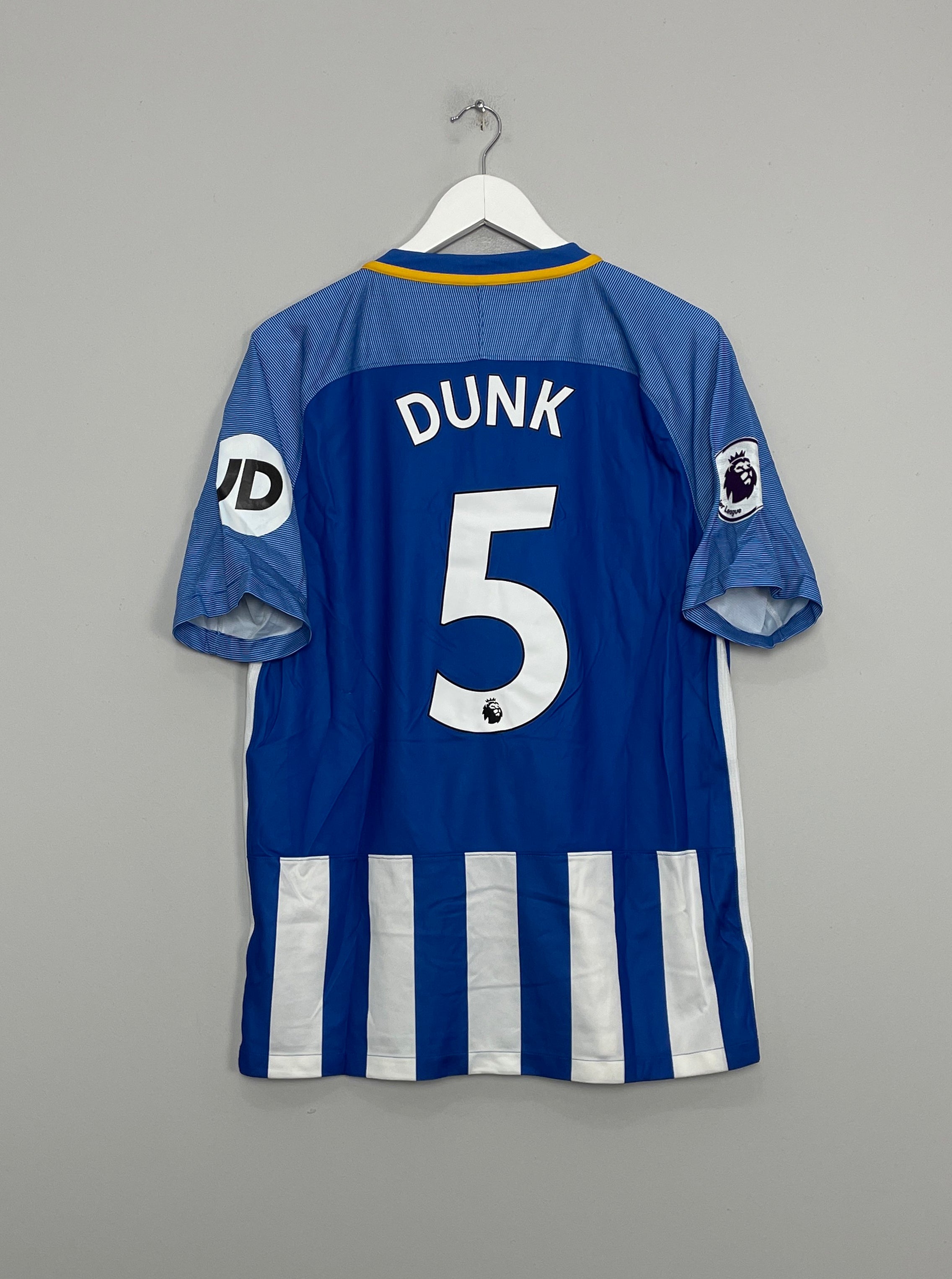 2017/18 BRIGHTON DUNK #5 *MATCH ISSUE* HOME SHIRT (L) NIKE