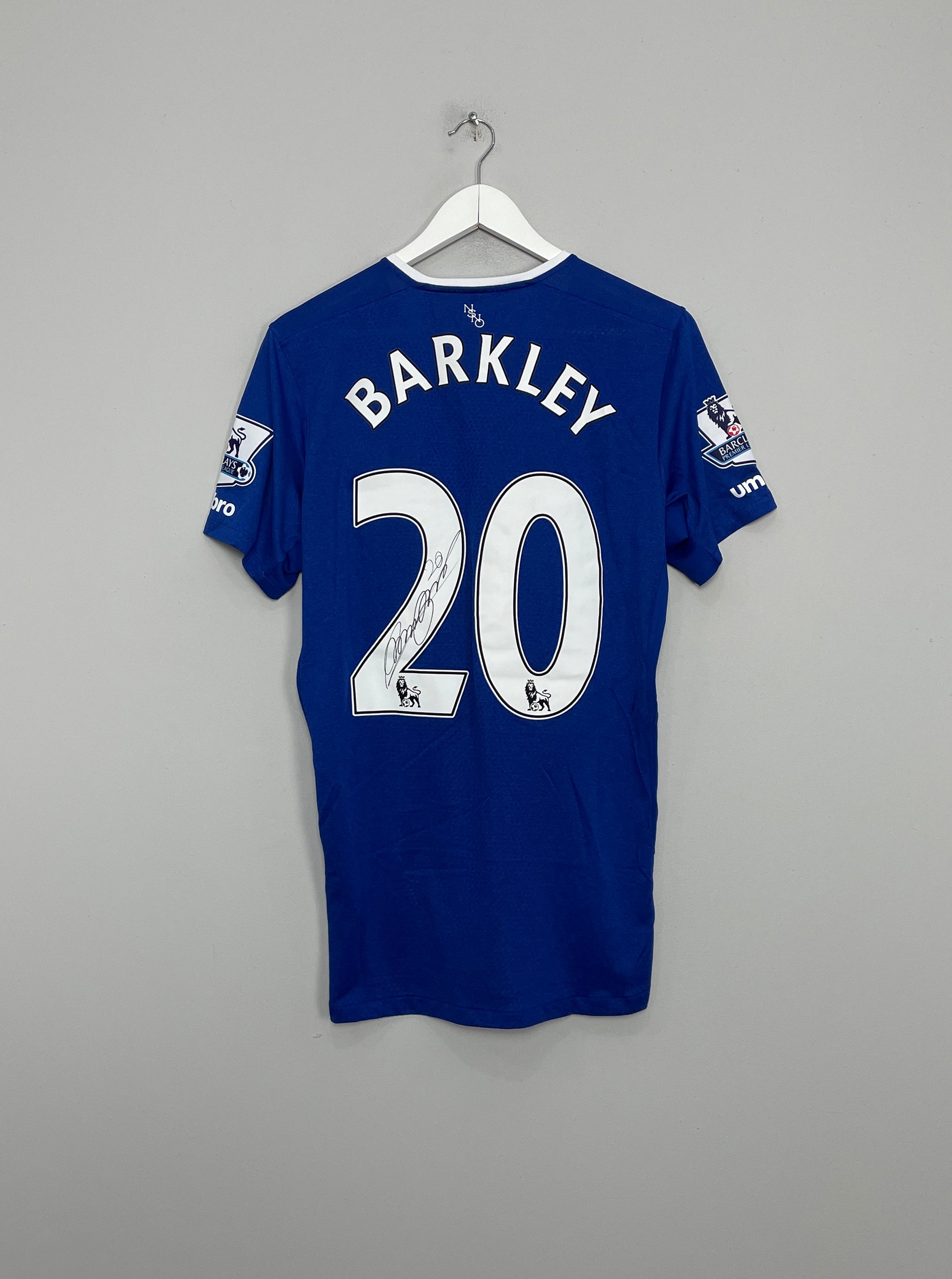 2019/20 EVERTON BARKLEY #20 *MATCH ISSUE + SIGNED* HOME SHIRT (M) UMBRO