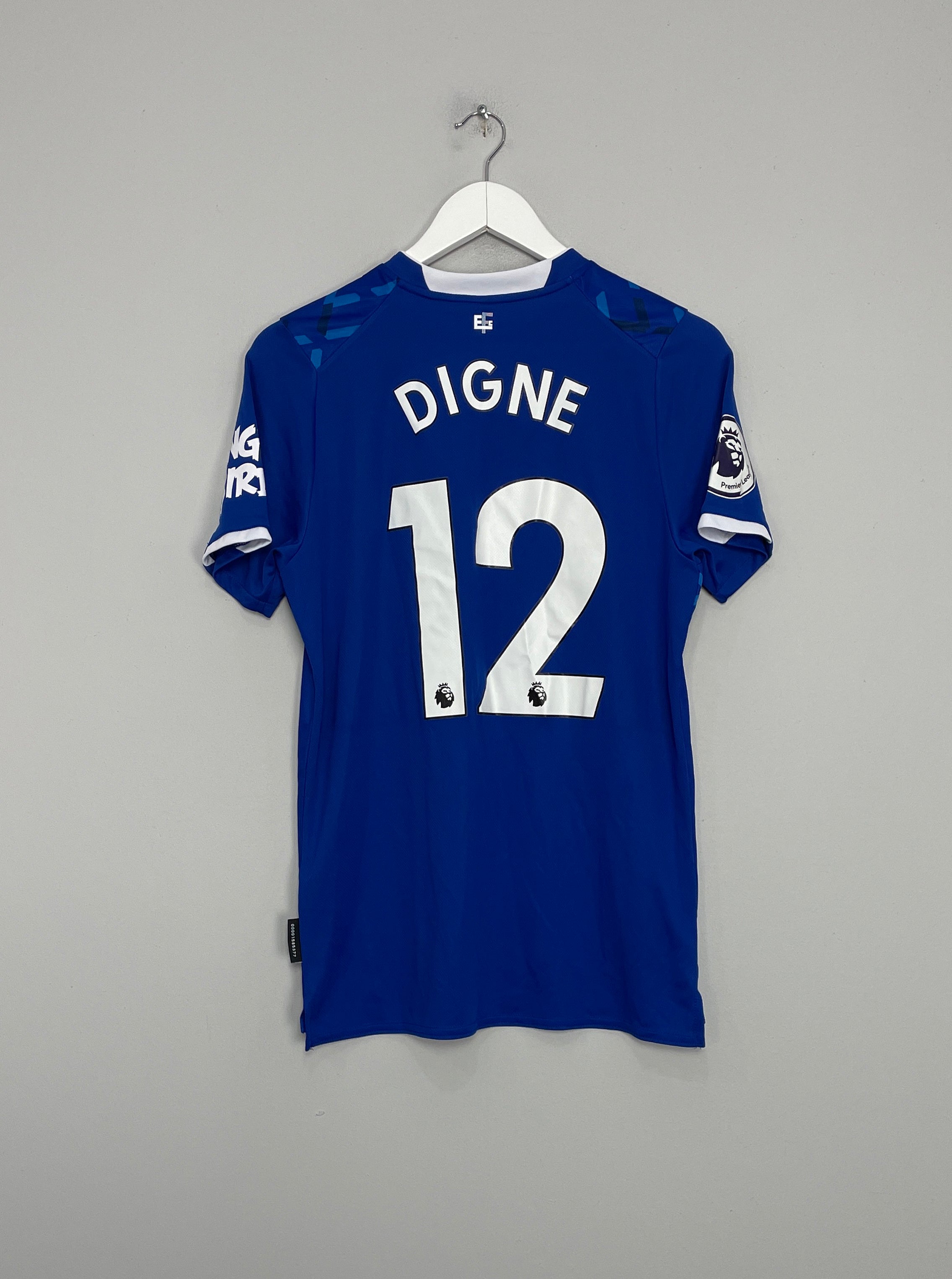 2019/20 EVERTON DIGNE #12 *MATCH ISSUE* HOME SHIRT (S) UMBRO