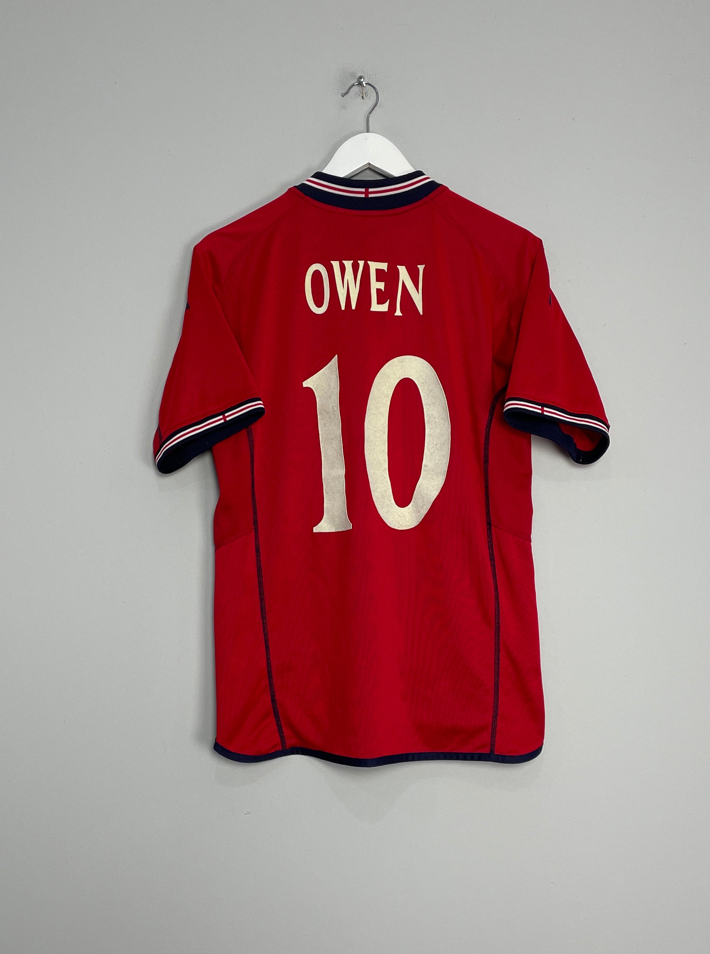 2002/04 ENGLAND OWEN #10 AWAY SHIRT (M) UMBRO