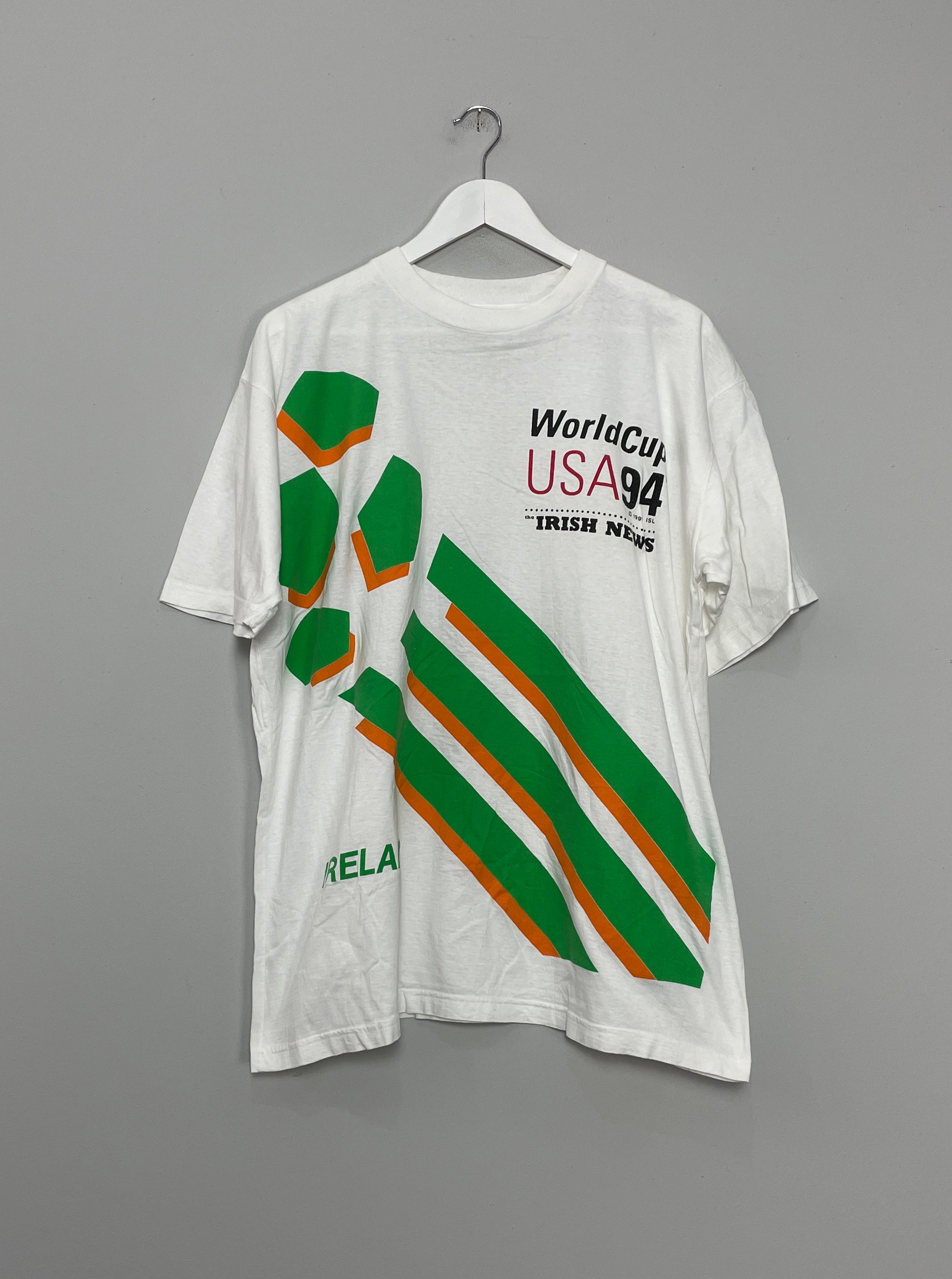 1994 REPUBLIC OF IRELAND WORLD CUP T-SHIRT (XL) OFFICIAL MERCHANDISE