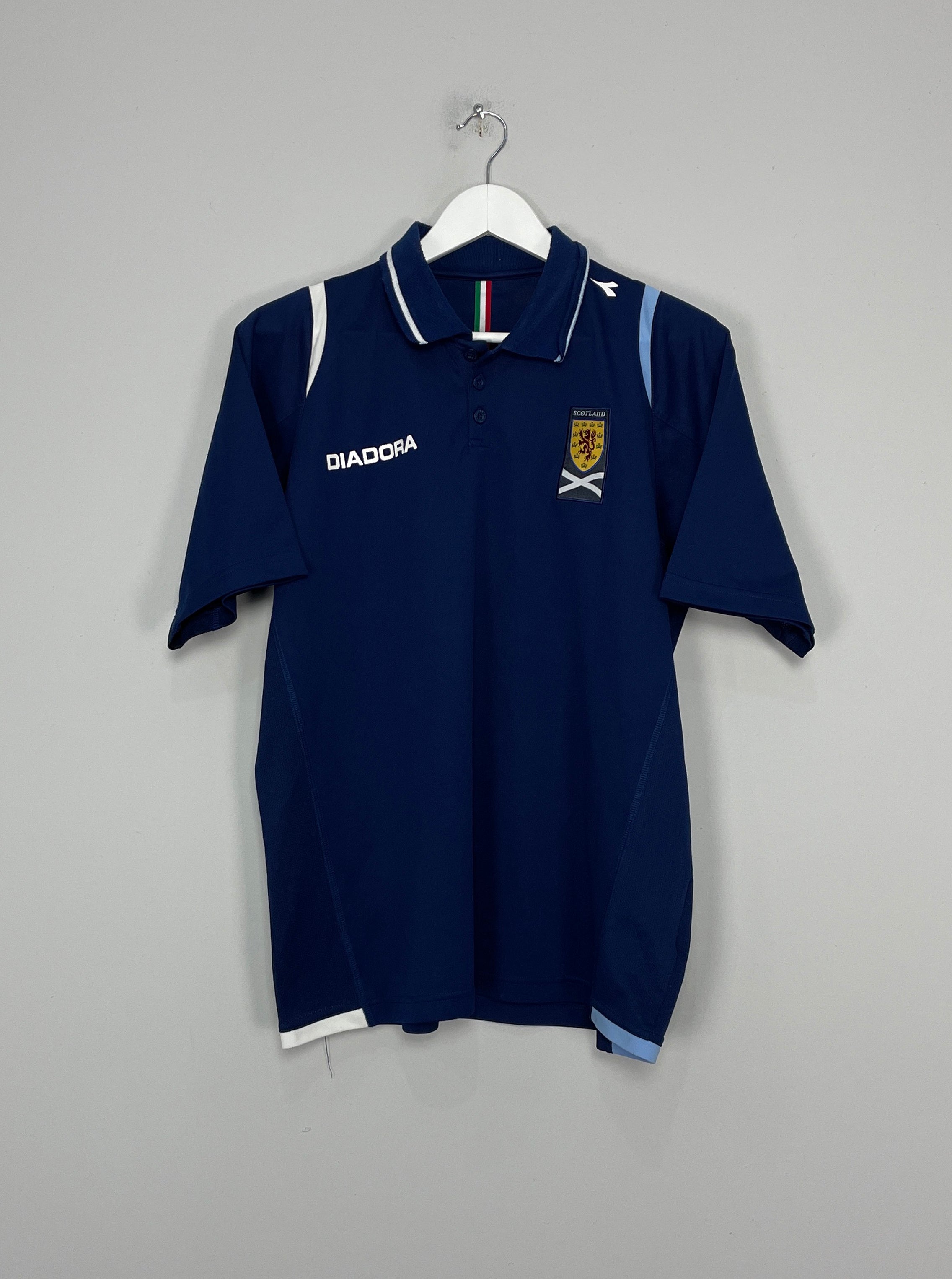 2008/10 SCOTLAND POLO SHIRT (M) DIADORA