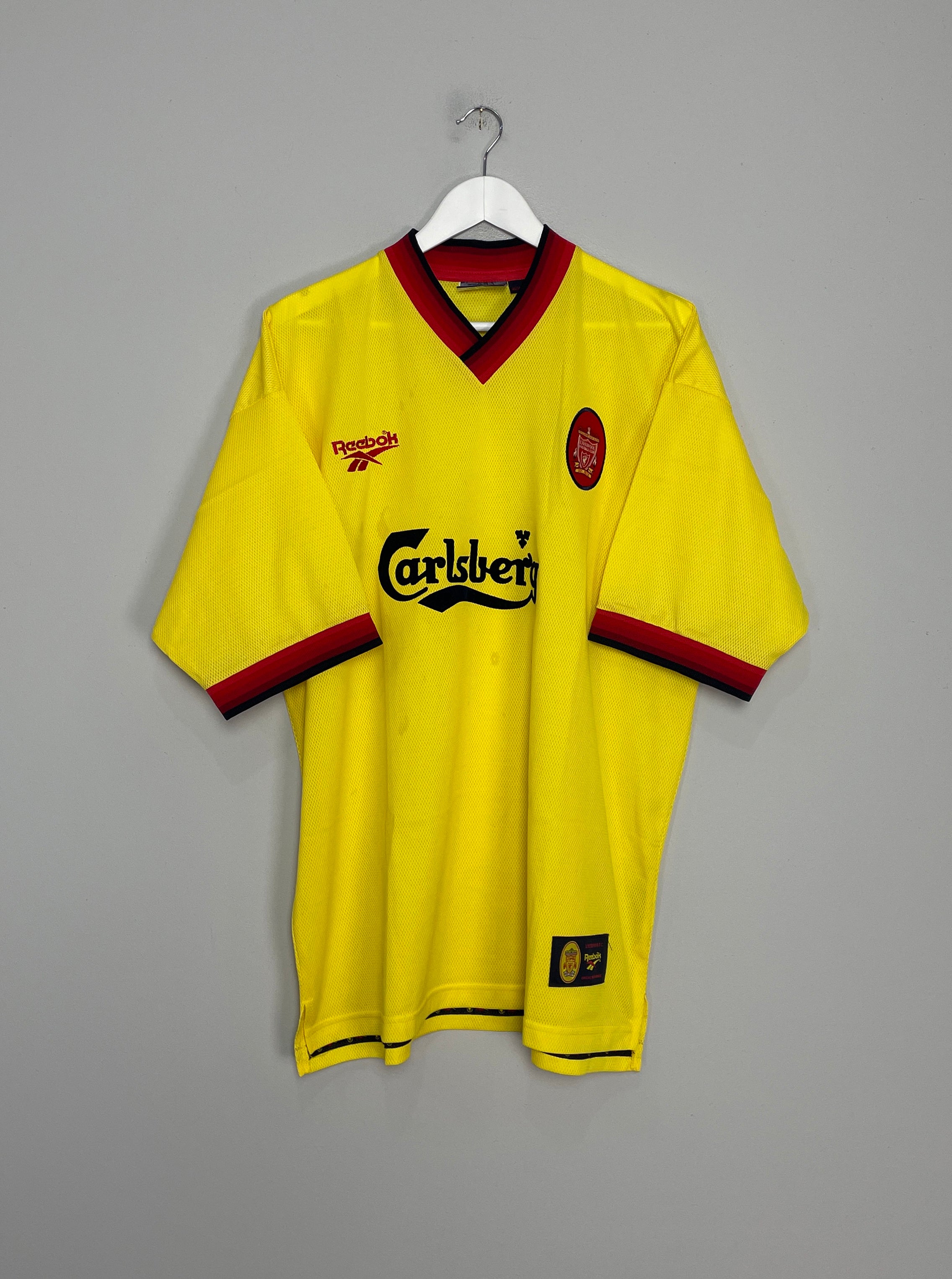 1997/99 LIVERPOOL AWAY SHIRT (XL) REEBOK