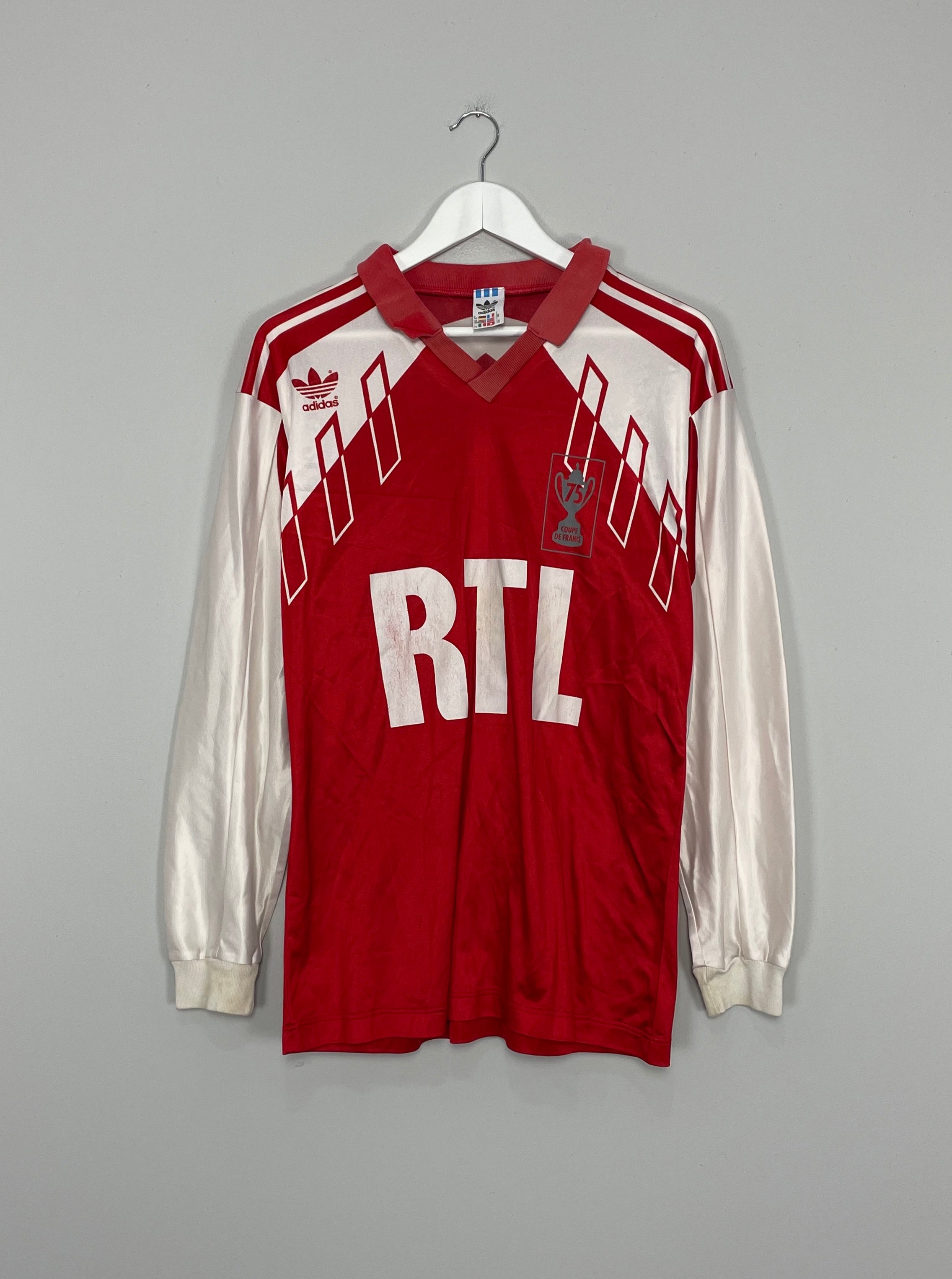 1992 COUPE DE FRANCE 75 YEAR ANNIVERSARY #3 LS SHIRT (L) ADIDAS